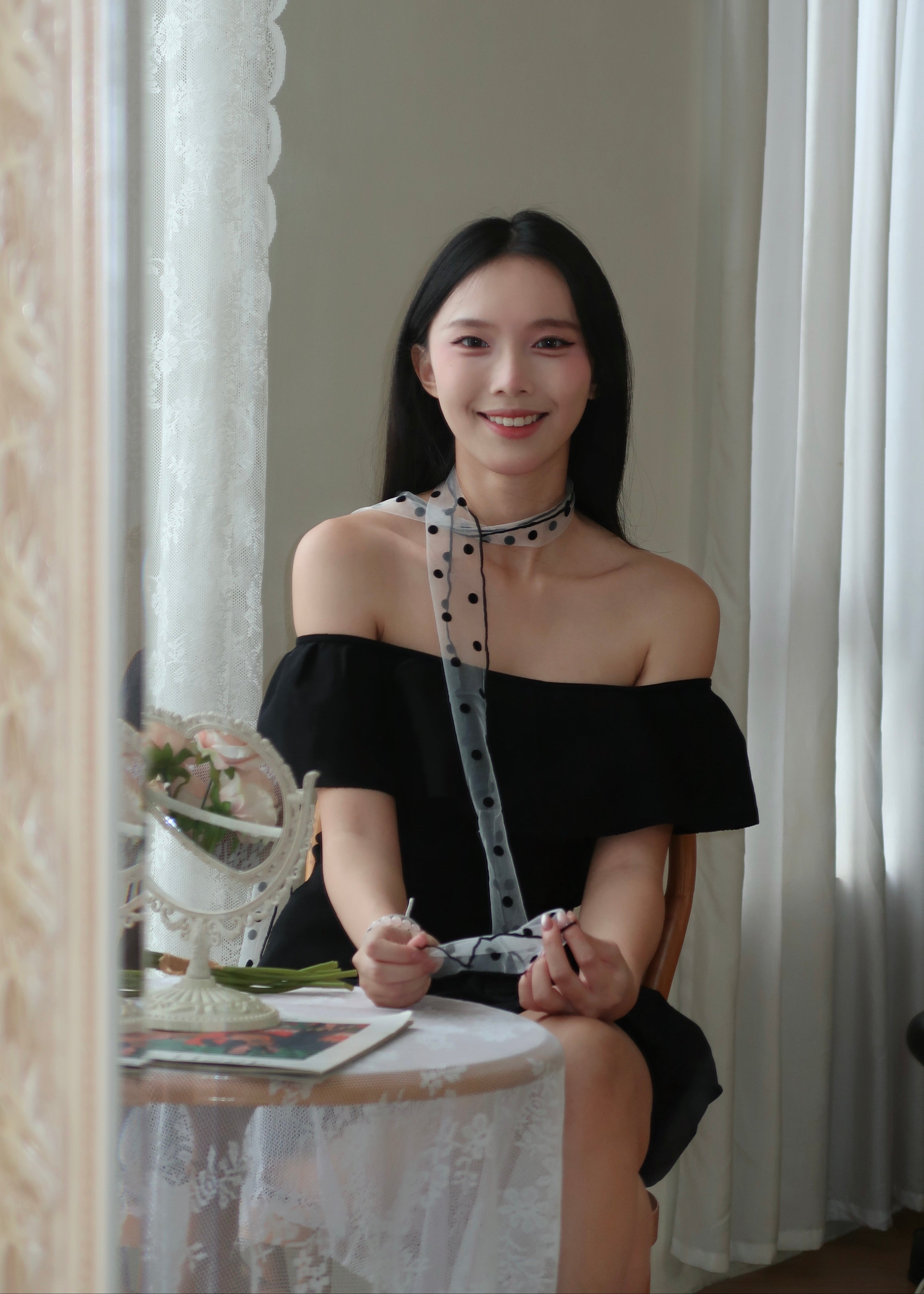Soft Offie Knit Top - Black