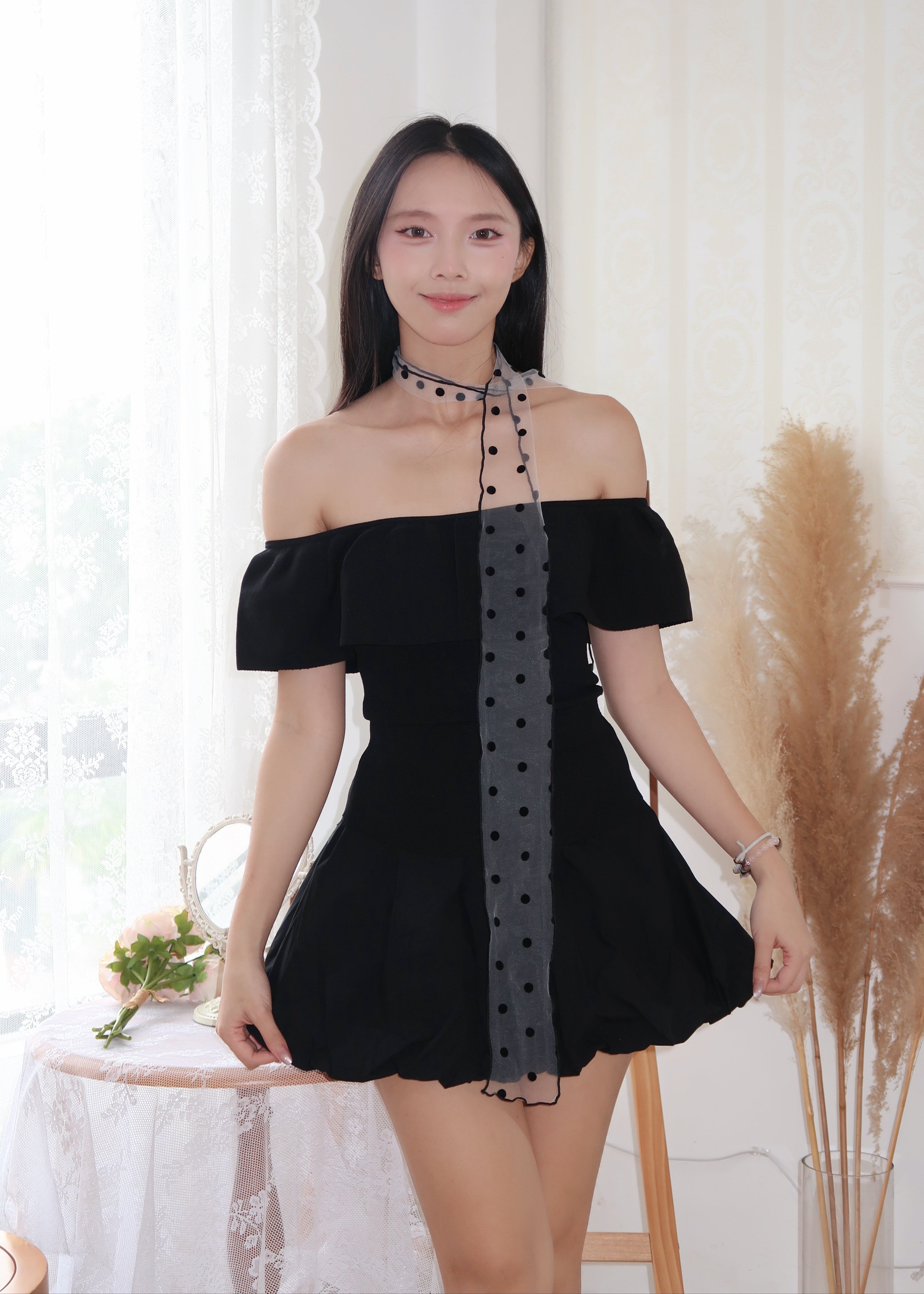 Soft Offie Knit Top - Black