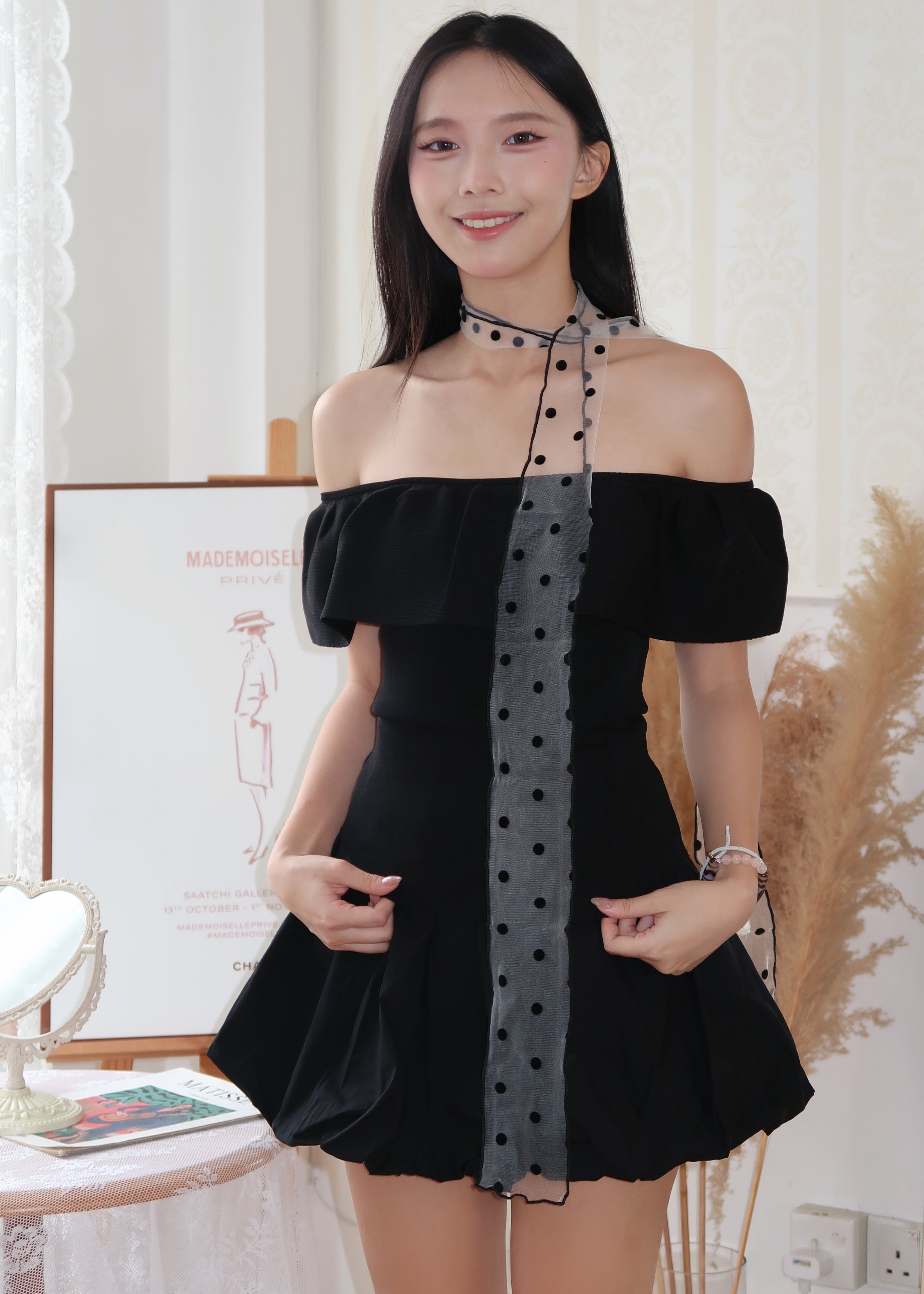Soft Offie Knit Top - Black