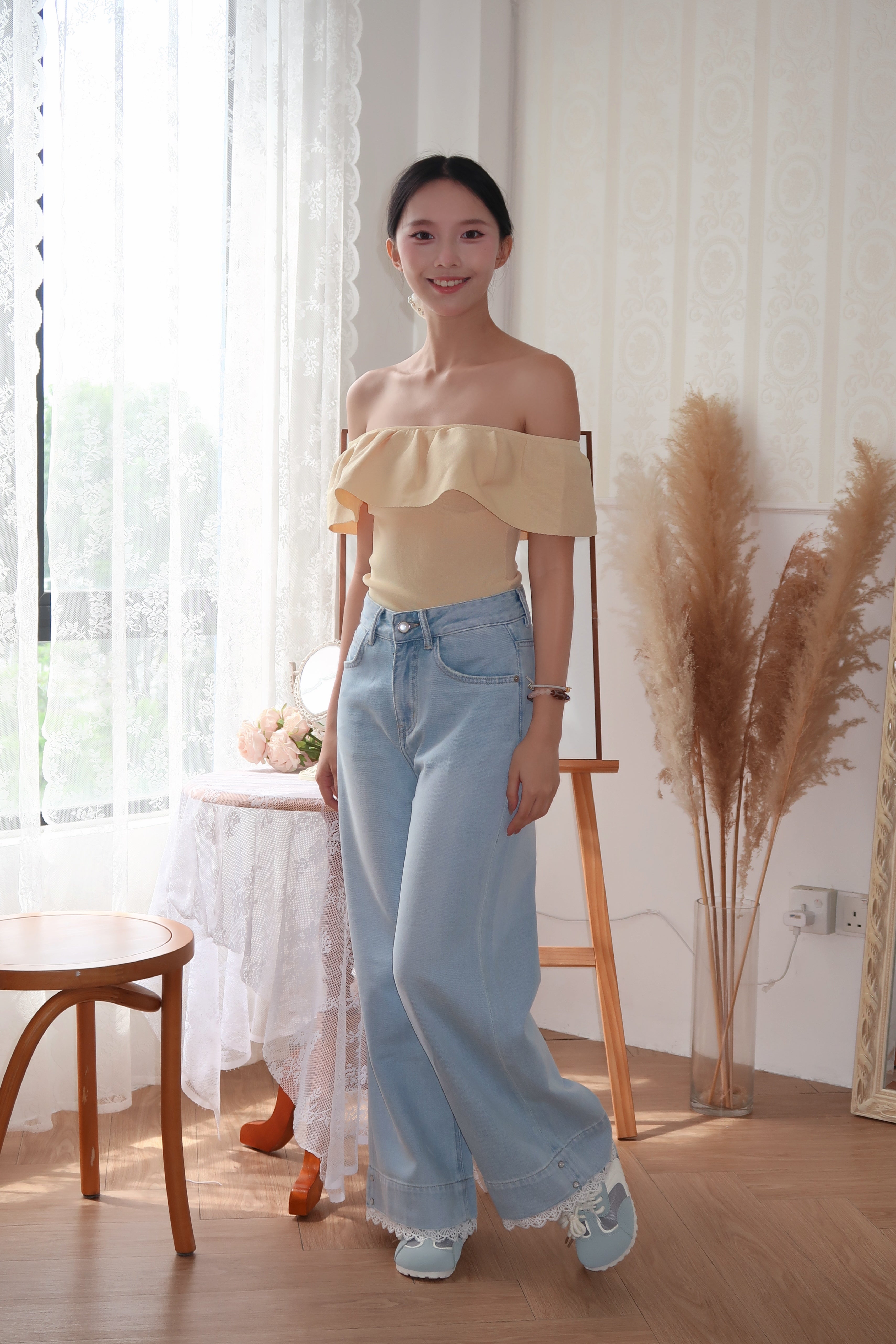 Soft Offie Knit Top - Yellow