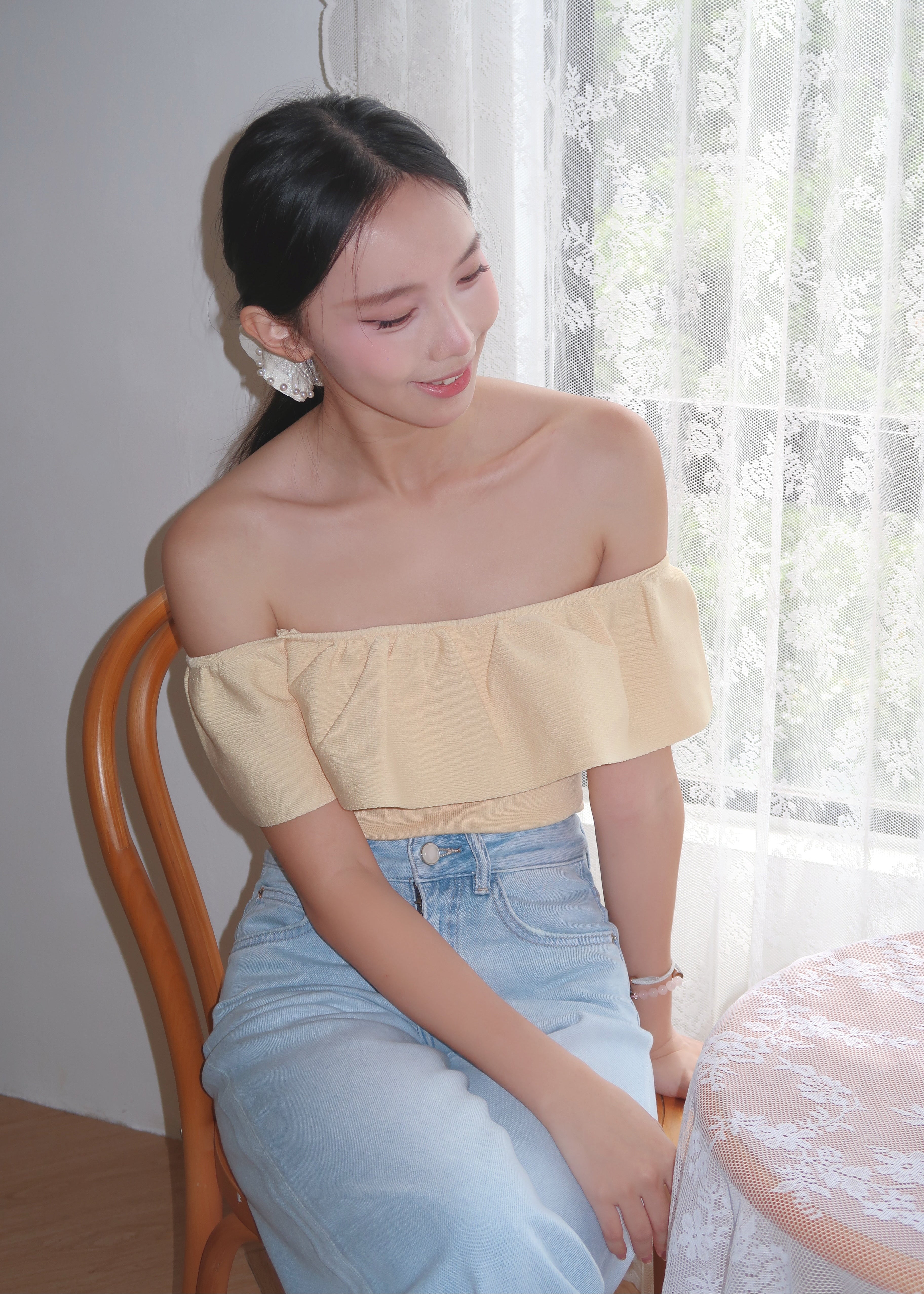 Soft Offie Knit Top - Yellow