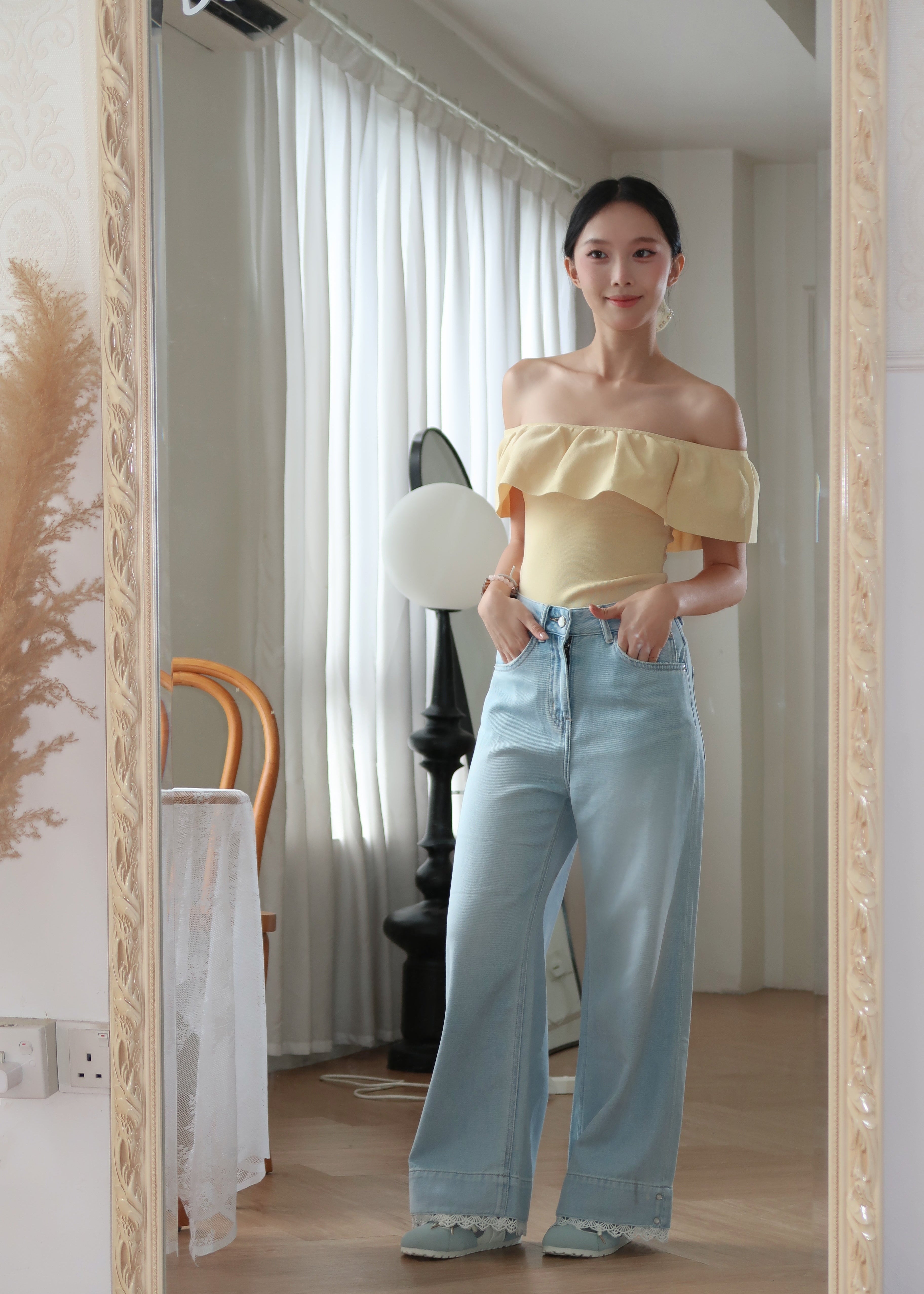 Soft Offie Knit Top - Yellow