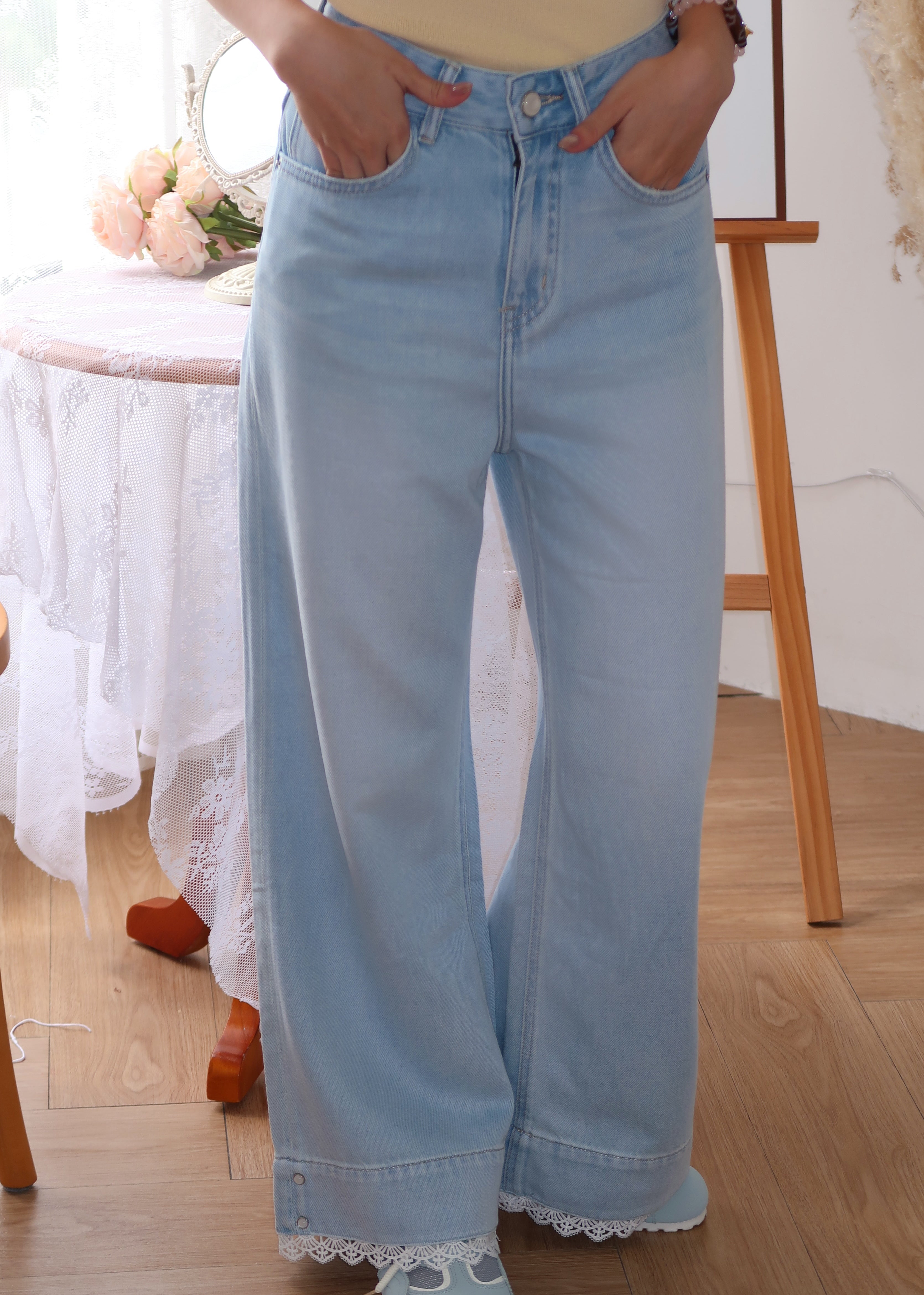 Lace Flare Jeans