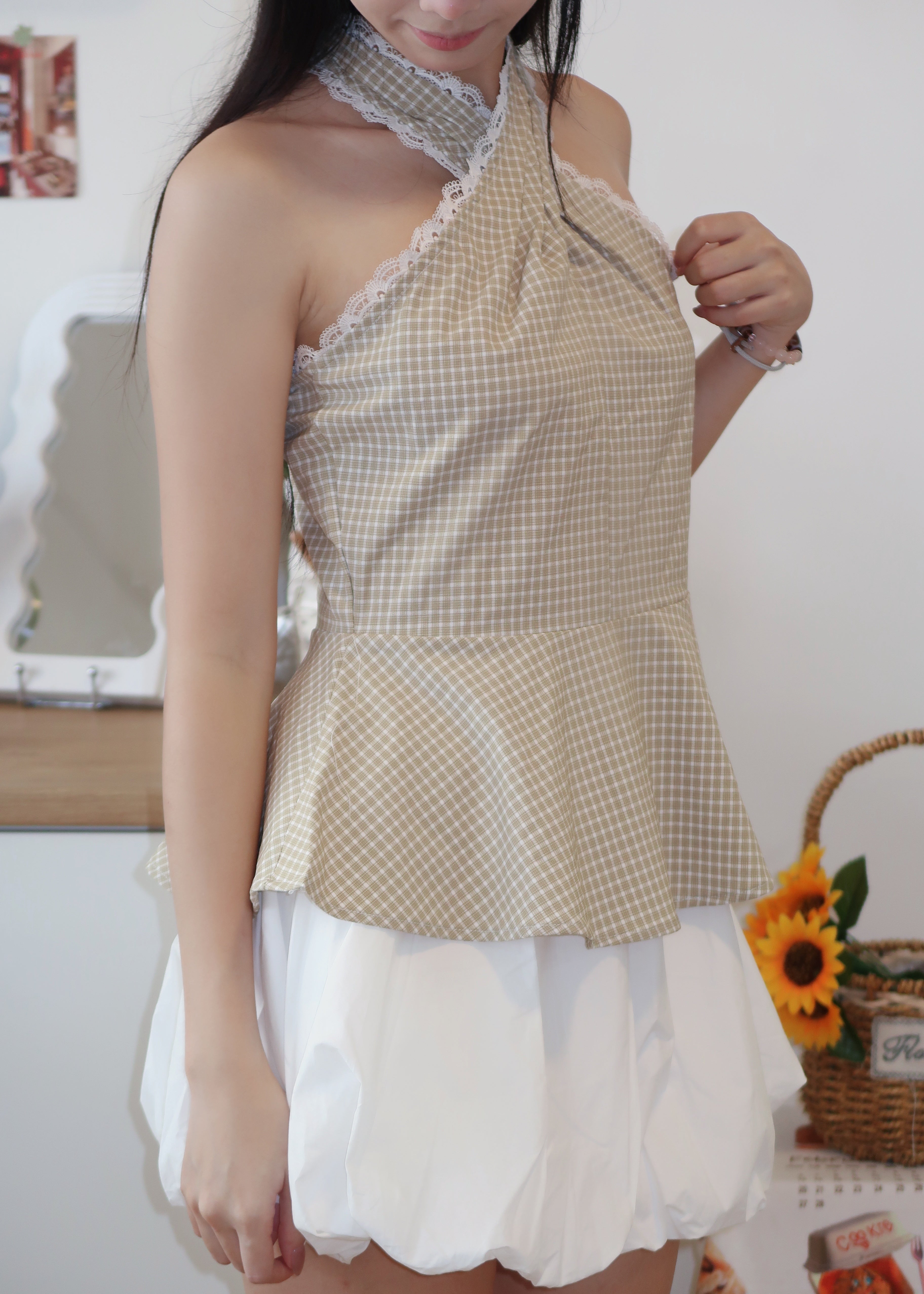Cloudy Puff Skirt - White