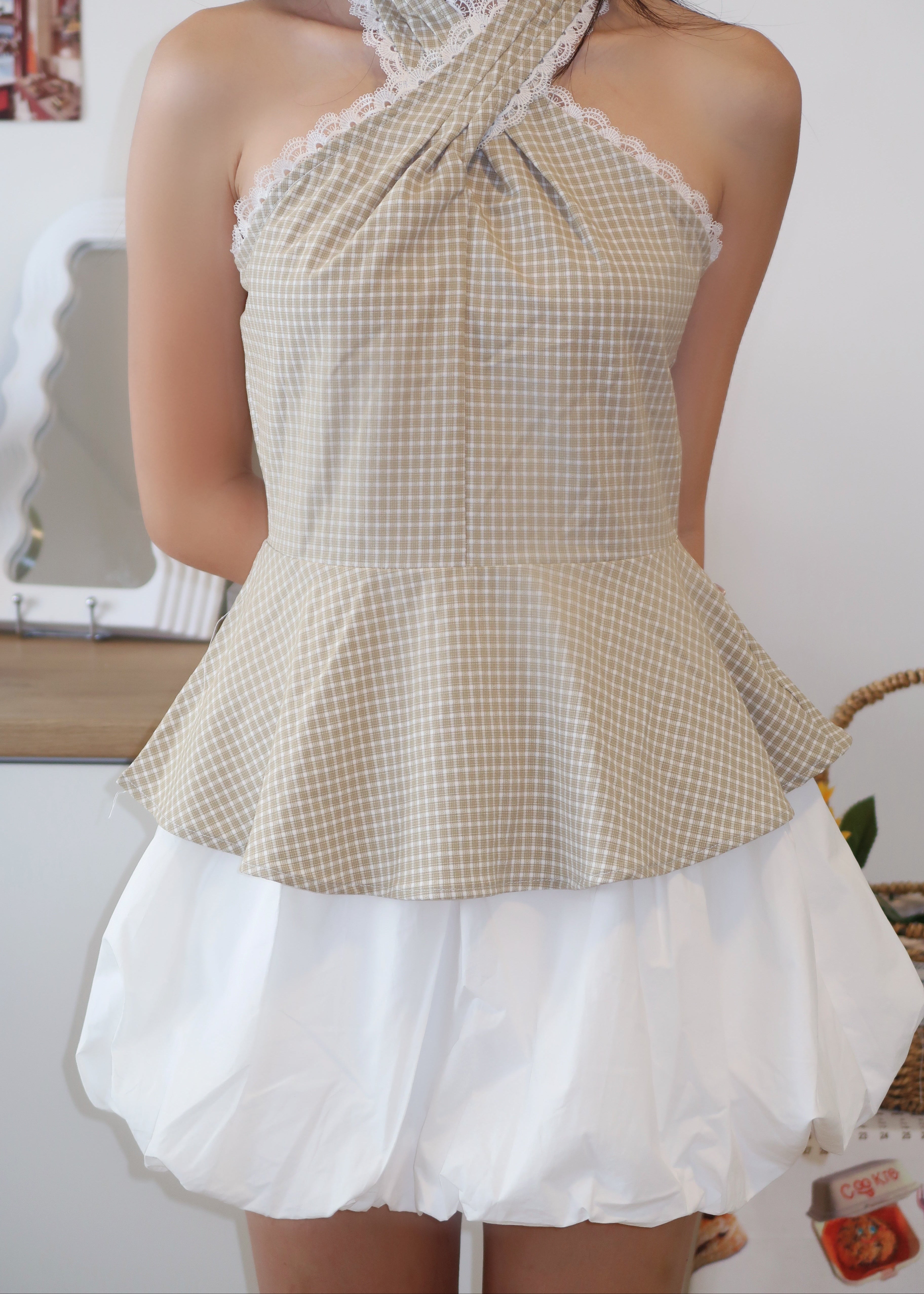 Cloudy Puff Skirt - White