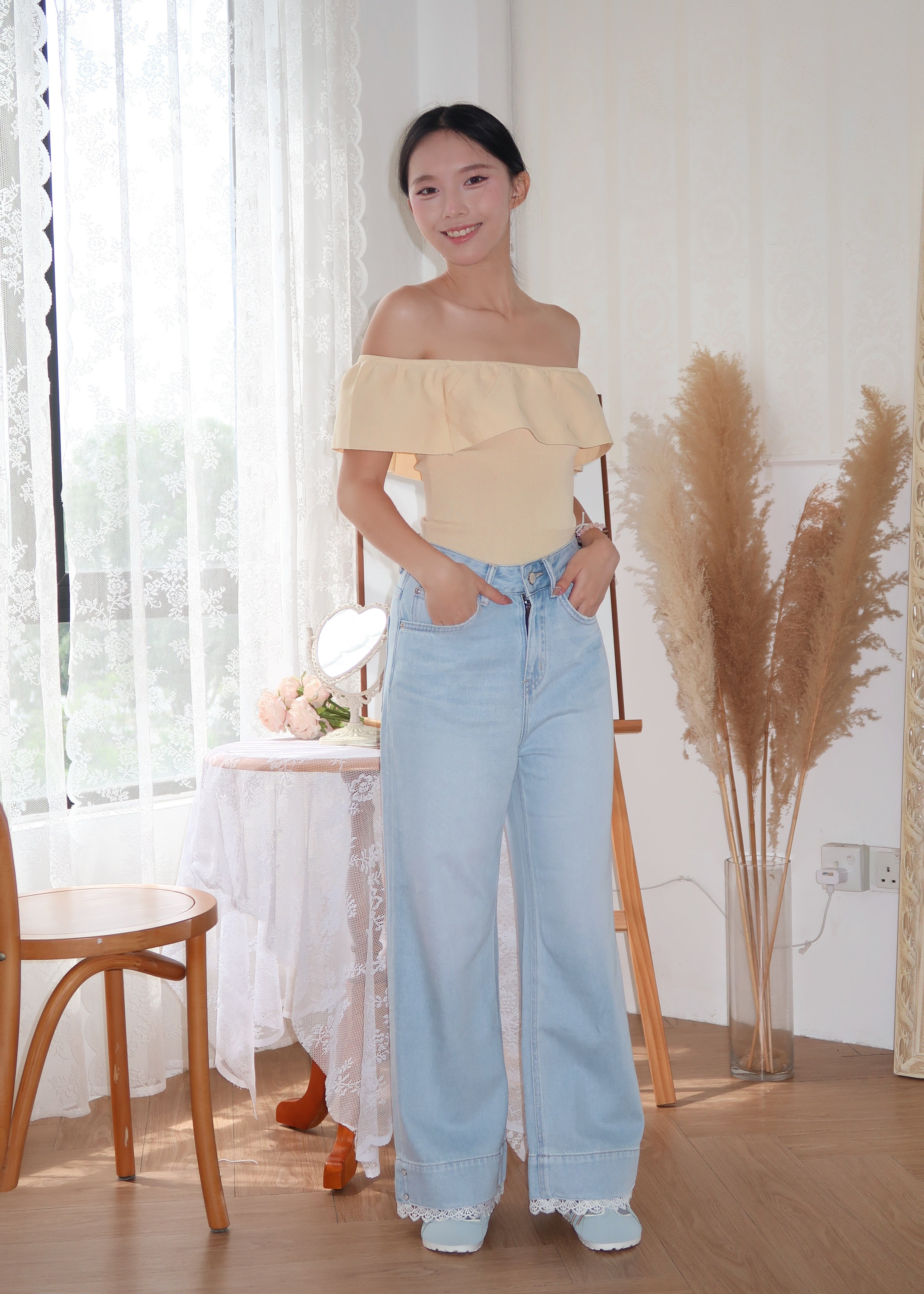 Soft Offie Knit Top - Yellow