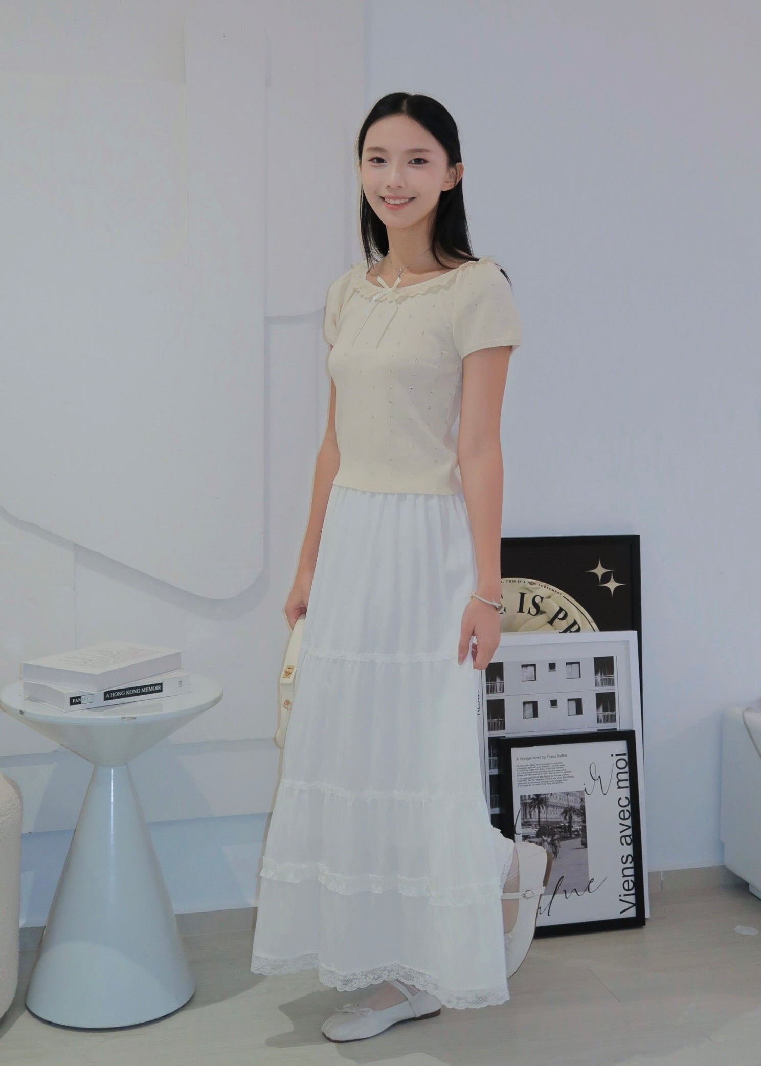 Lace Ruffle Skirt