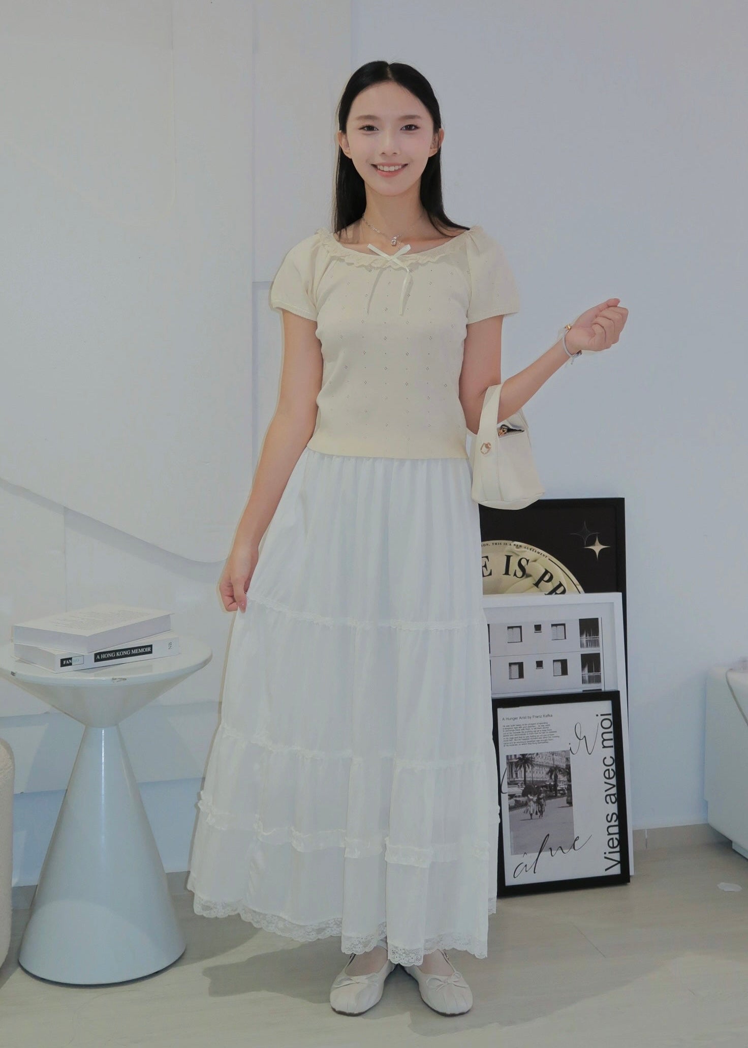 Lace Ruffle Skirt