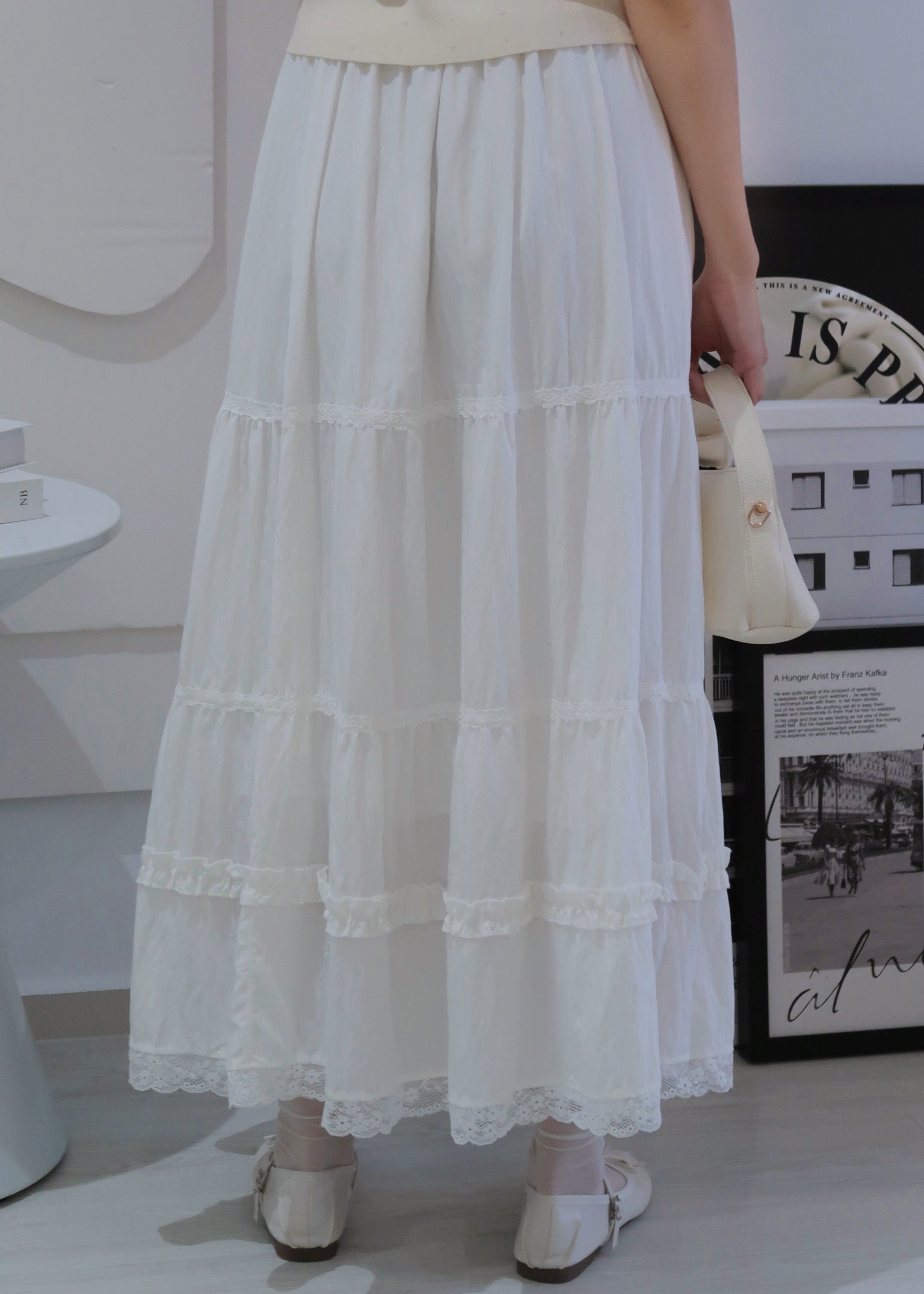 Lace Ruffle Skirt