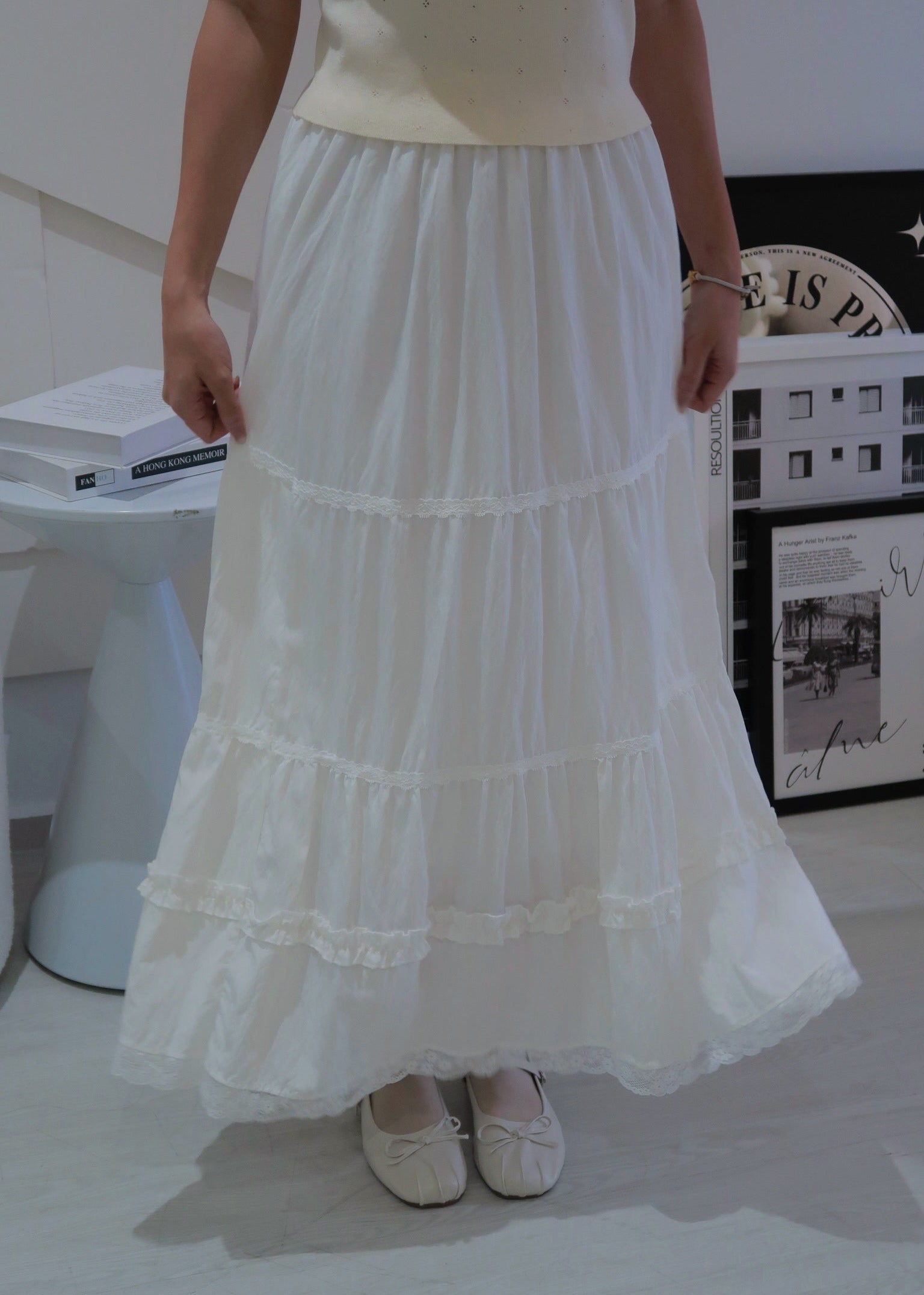 Lace Ruffle Skirt