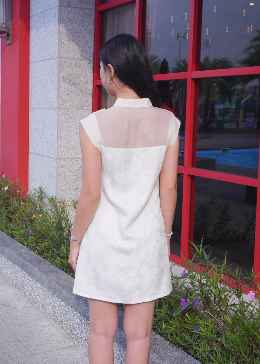 Jade Button Dress 玉扣连衣裙