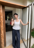Harper Polka Top - White