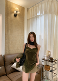【Pre-Order】Elise Suede Lace Cami
