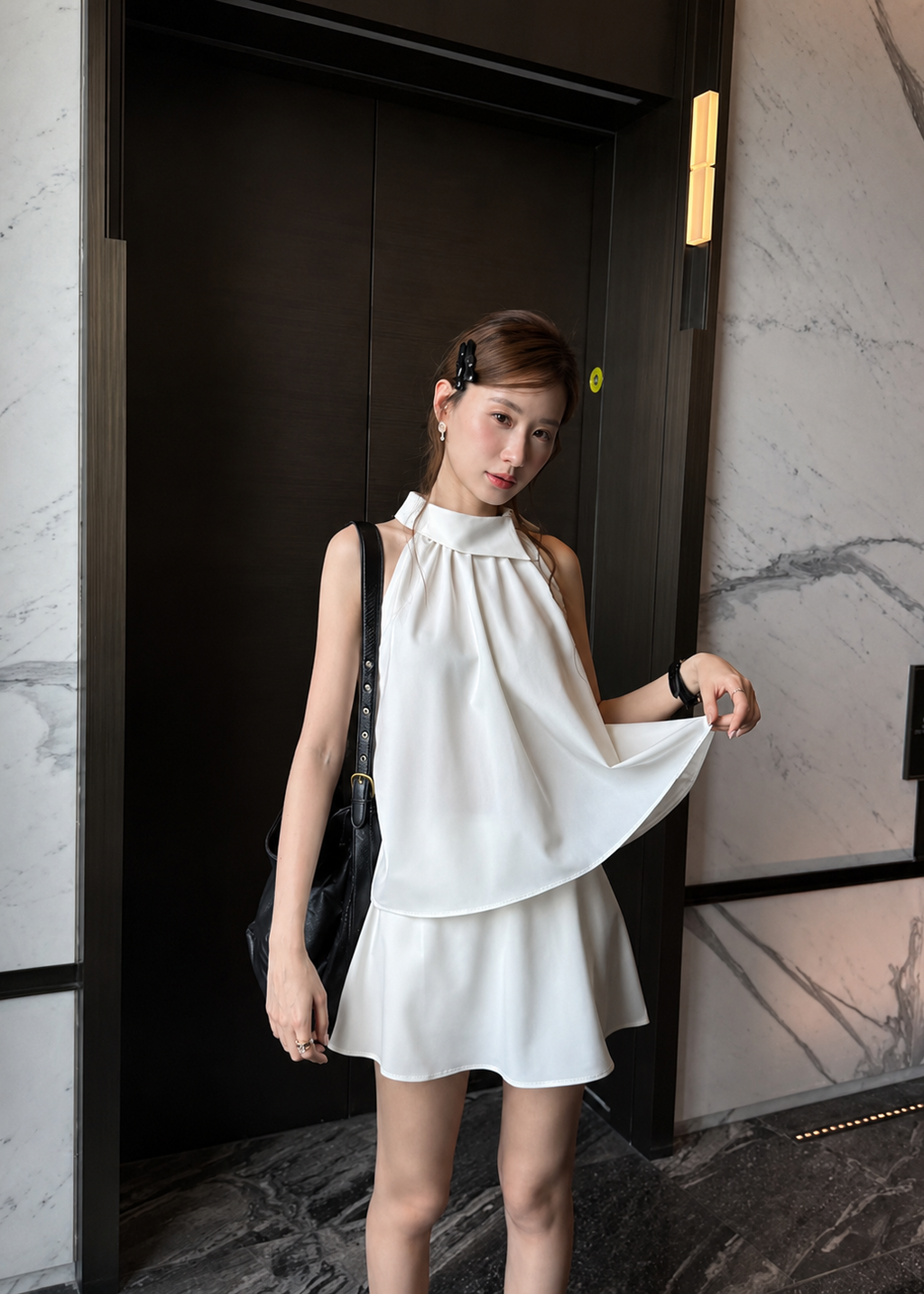 Aura Drape Set - White