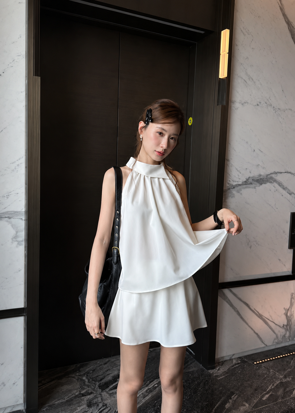 Aura Drape Set - White