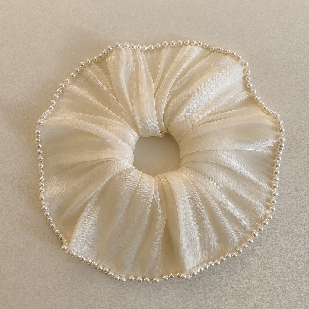 Pearl Poem Scrunchie