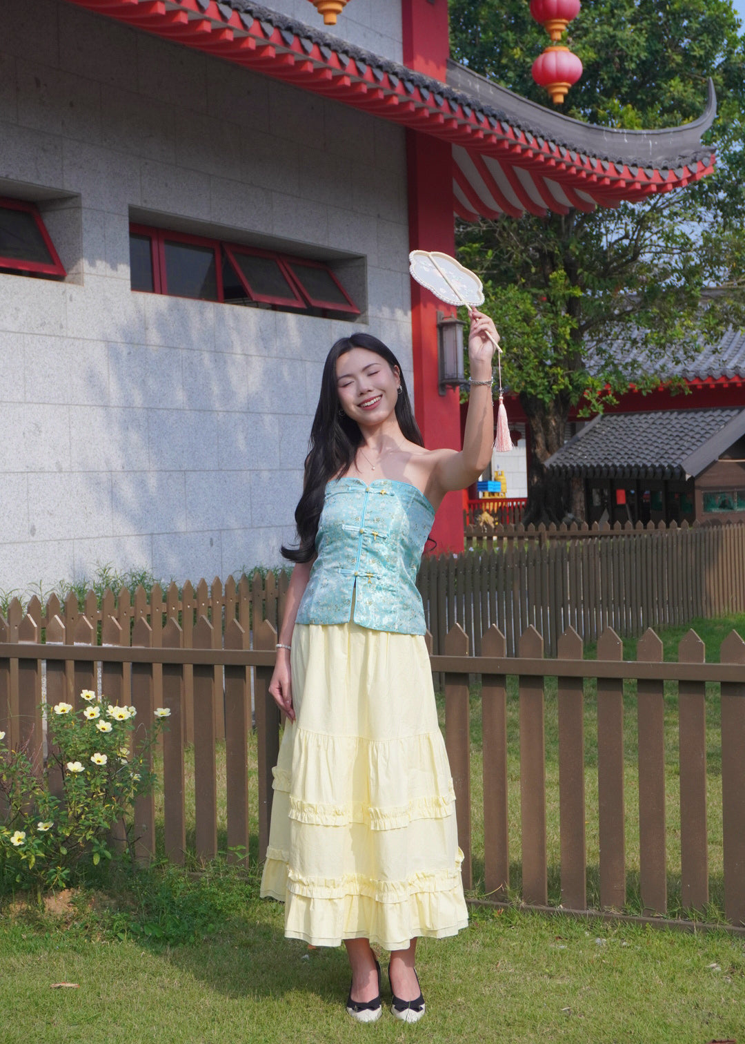 Azure Bloom Corset 蔚蓝花绽上衣