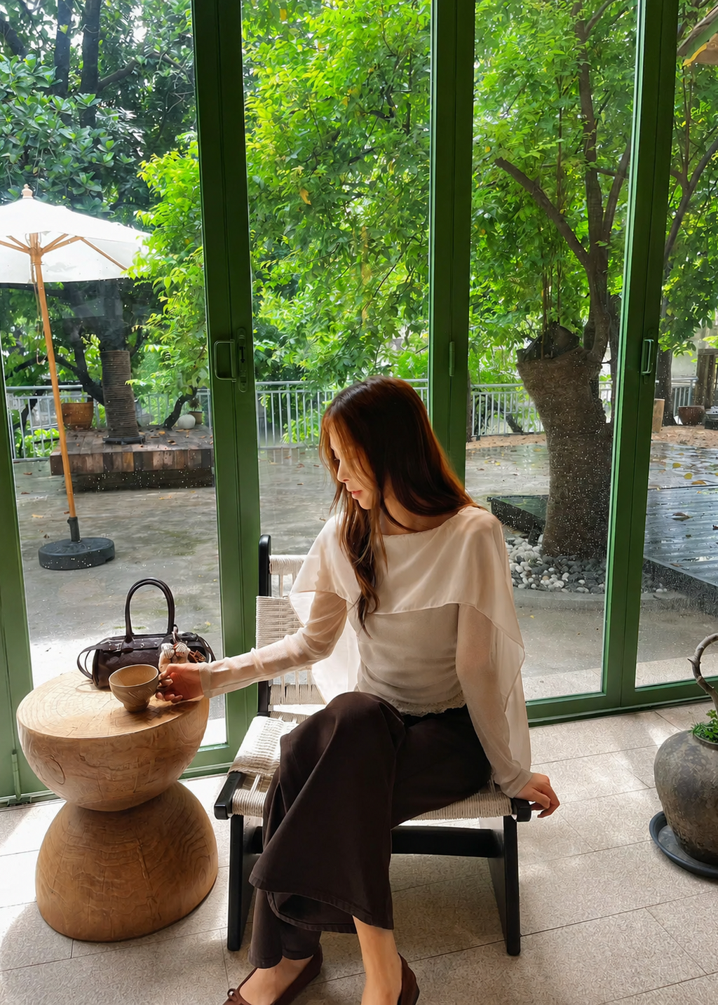 【Pre-Order】Arielle Draped Sleeve Top