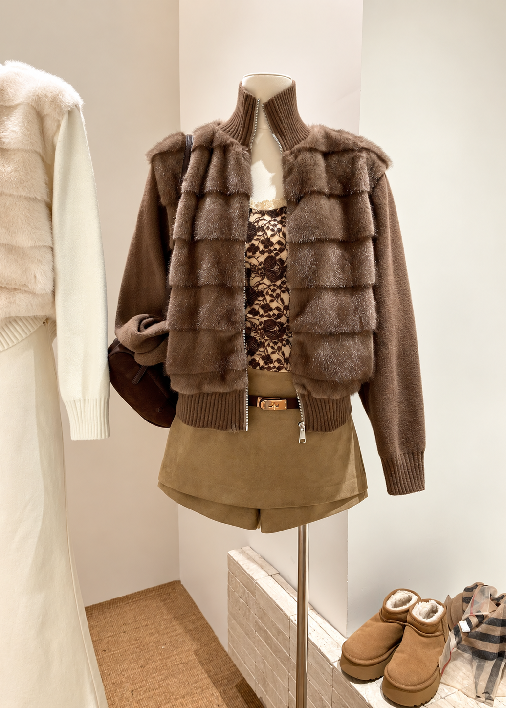 【 Pre-Order】Faye Faux Fur Jacket
