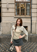 【Pre-Order】Arielle Draped Sleeve Top