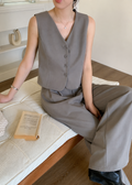 Reese Vest Set - Grey