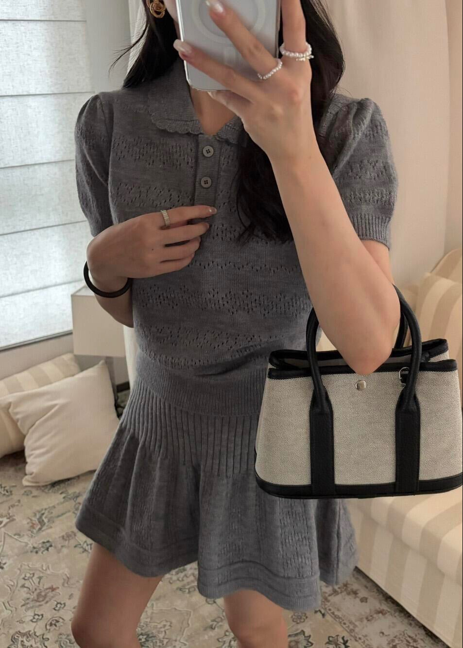 【Pre-Order】Clover Knit Set - Grey