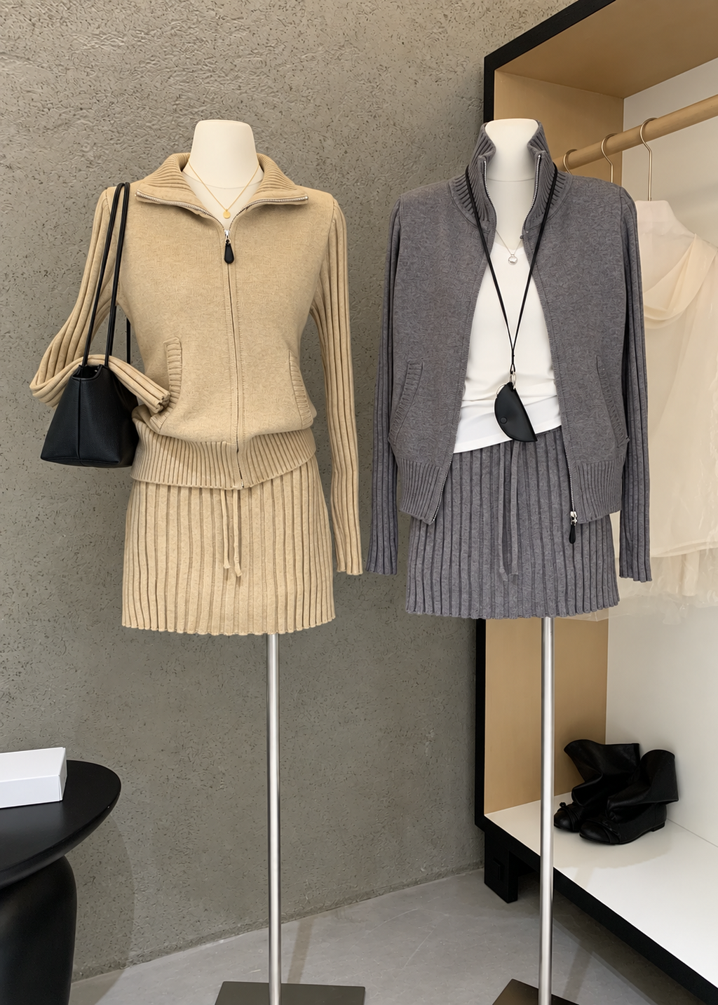 【 Pre-Order】Riley Zip Knit Set
