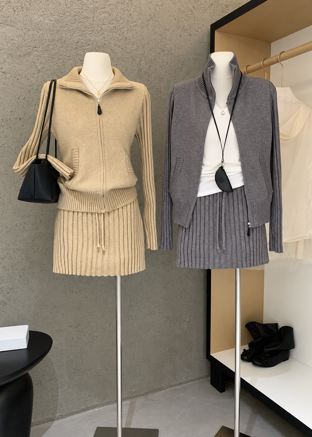 【 Pre-Order】Riley Zip Knit Set