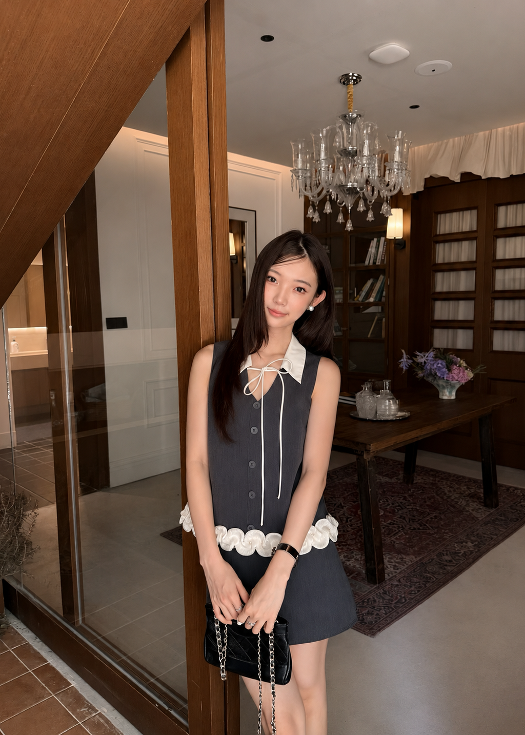 【Pre-Order】Juliette Bow Set - Grey