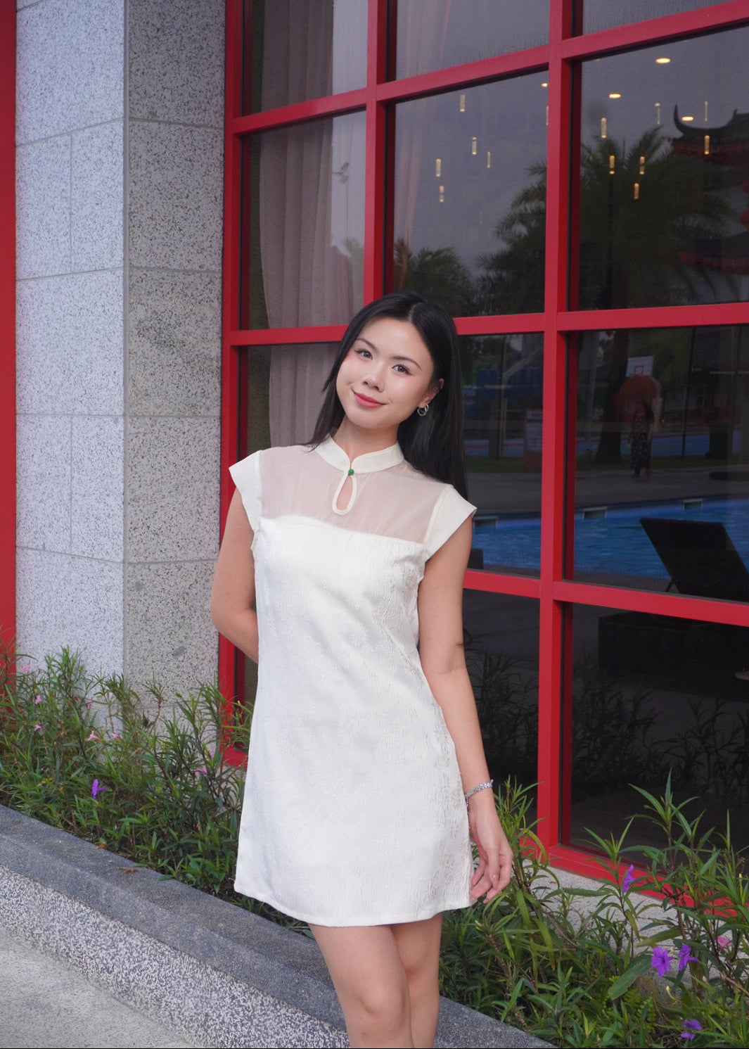 Jade Button Dress 玉扣连衣裙