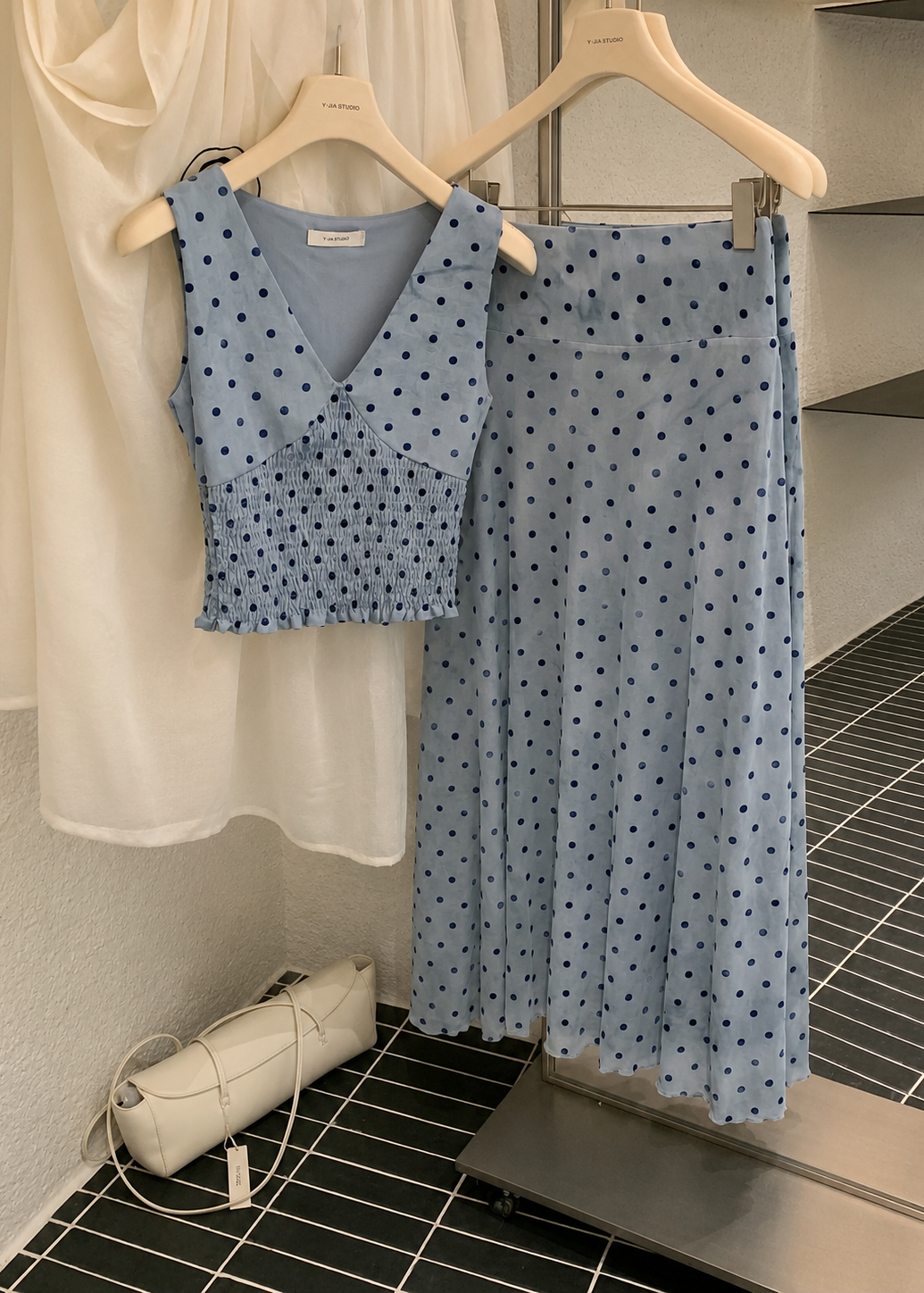 Celia Polka Set - Blue