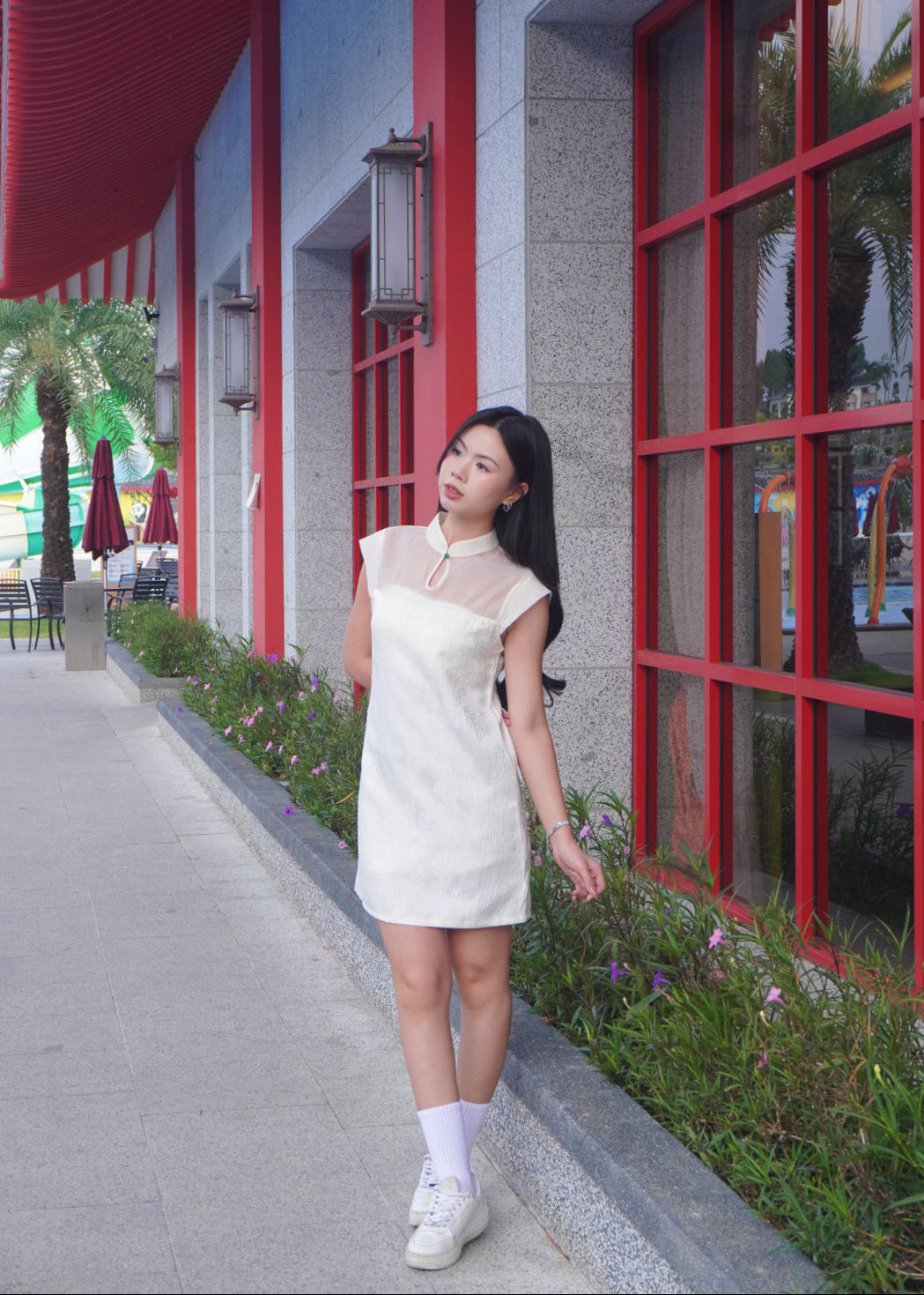 Jade Button Dress 玉扣连衣裙