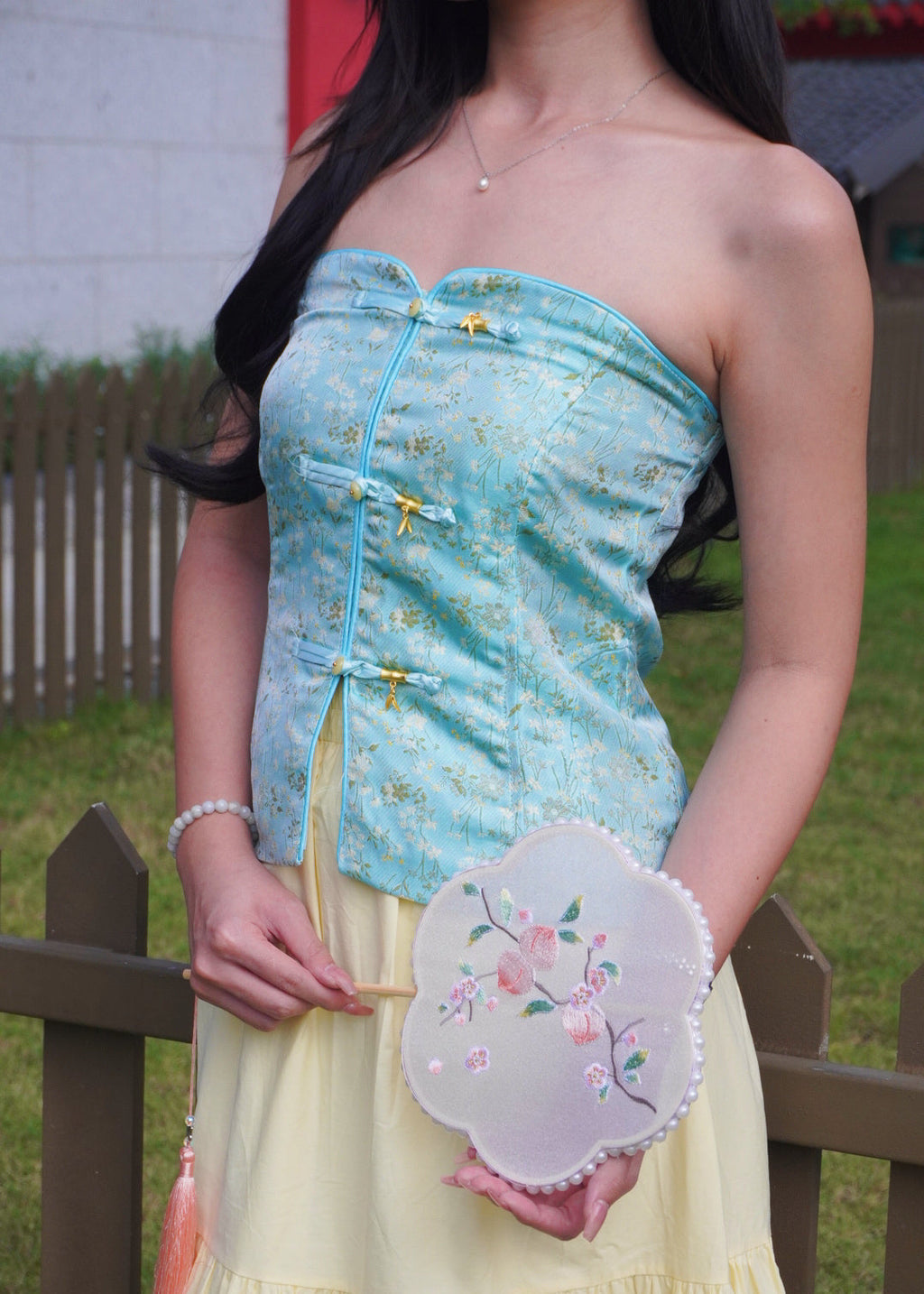 Azure Bloom Corset 蔚蓝花绽上衣