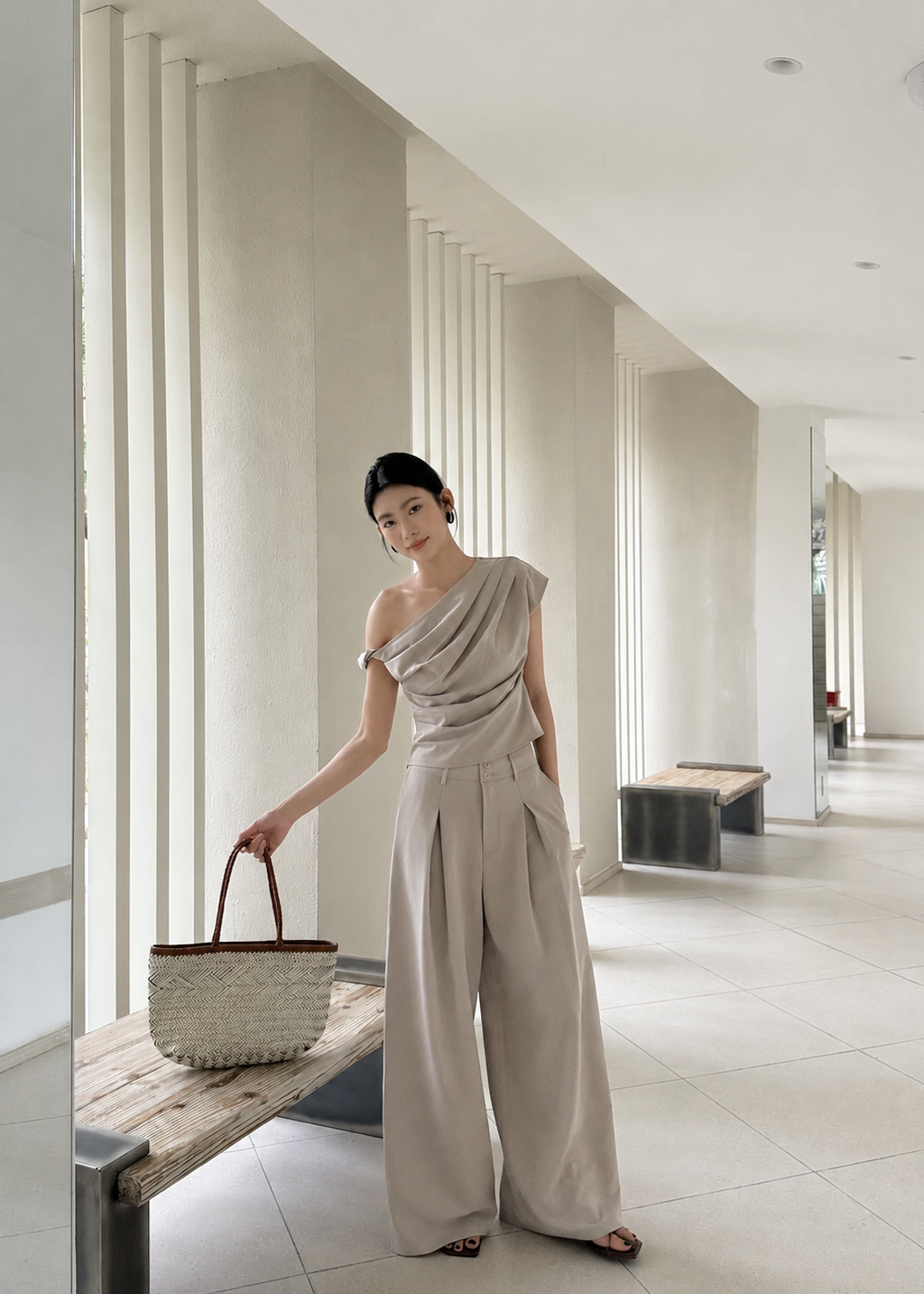 Sienna Drape Set - Khaki