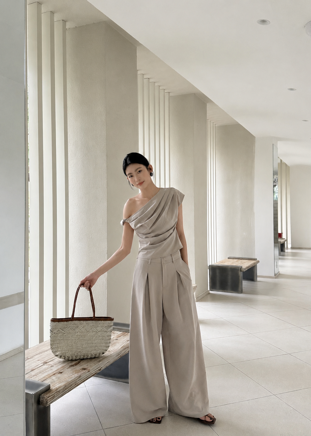 Sienna Drape Set - Khaki