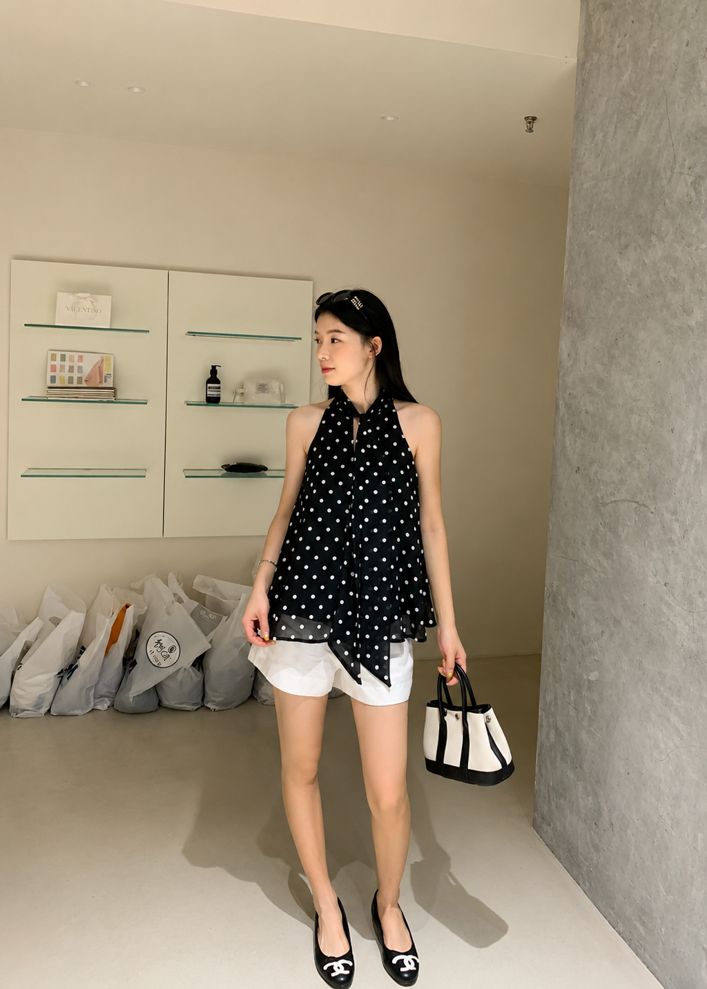 【Pre-Order】Noelle Polka Top