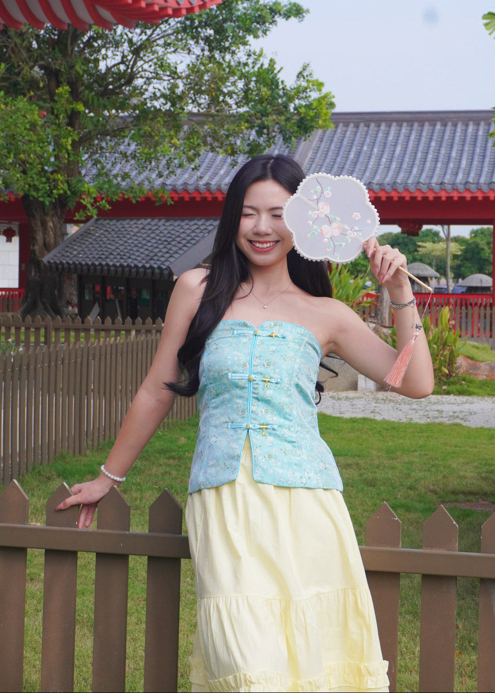 Azure Bloom Corset 蔚蓝花绽上衣