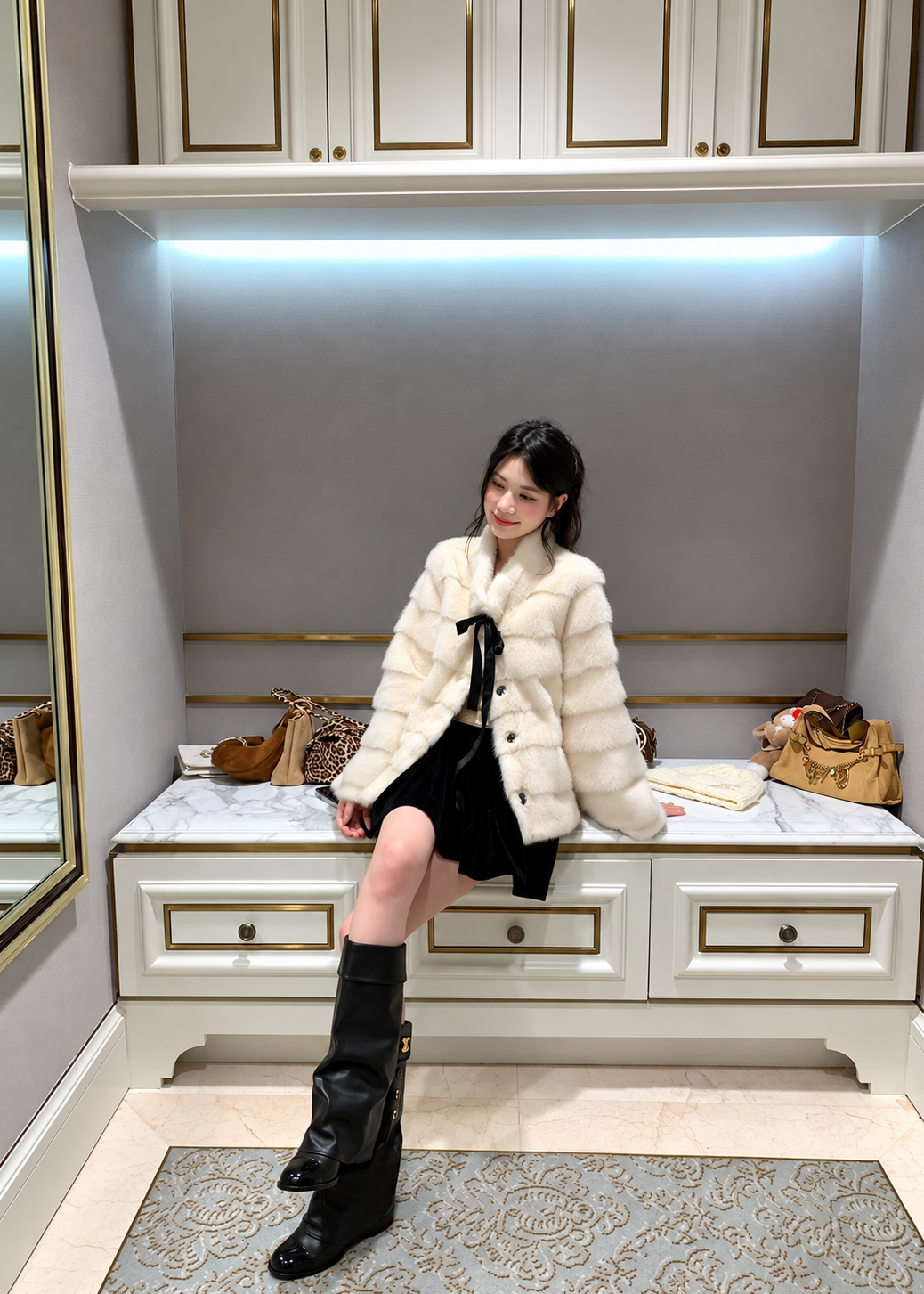 【 Pre-Order】Dolly Faux Fur Jacket