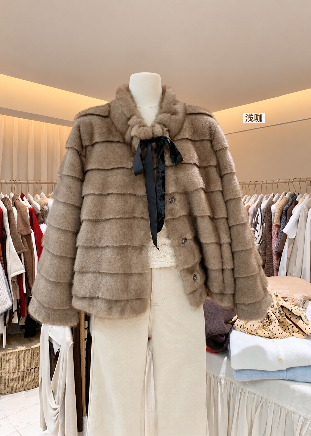 【 Pre-Order】Dolly Faux Fur Jacket