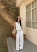 Reese Vest Set - White