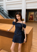 Remi Pleated Denim Set