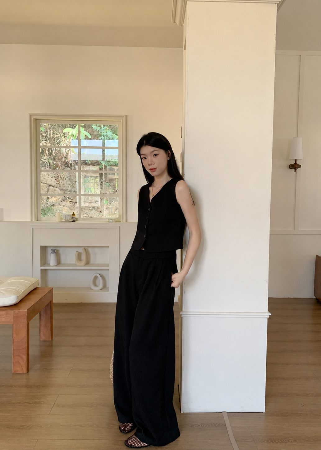 Reese Vest Set - Black