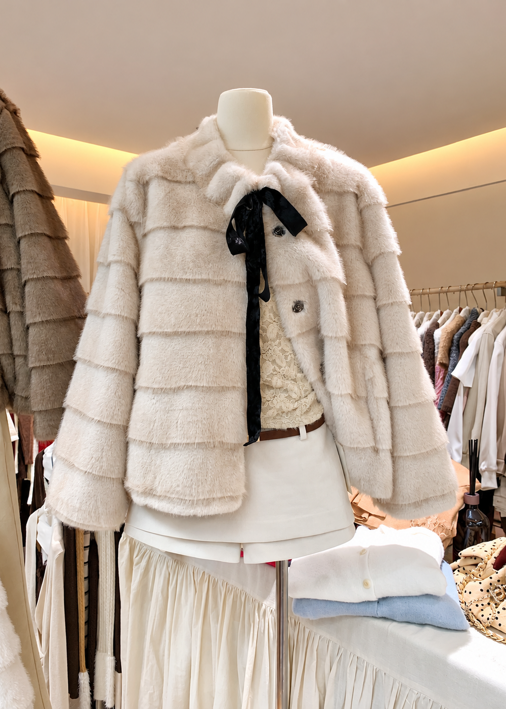 【 Pre-Order】Dolly Faux Fur Jacket