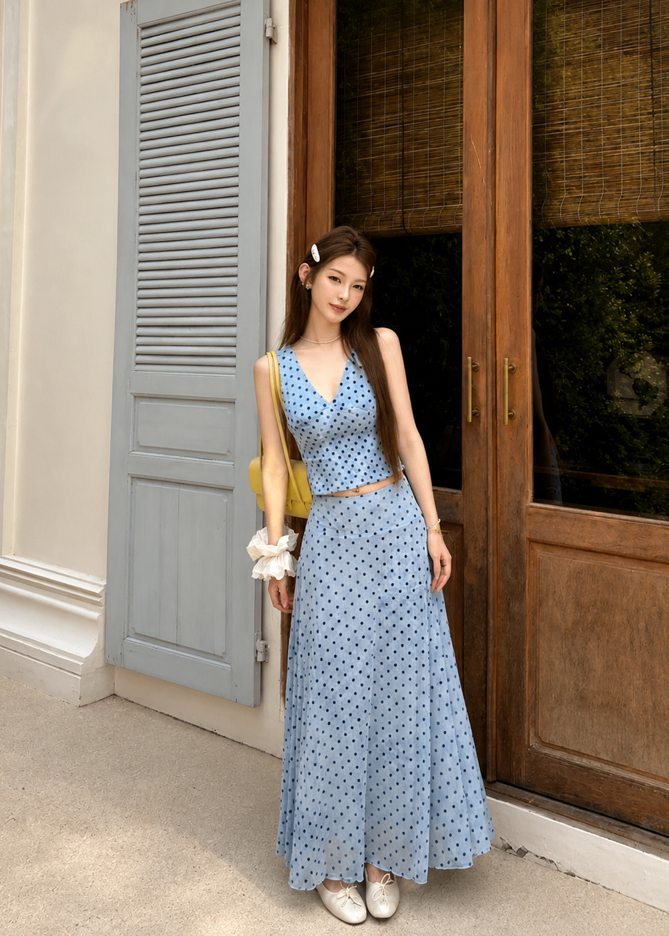 Celia Polka Set - Blue