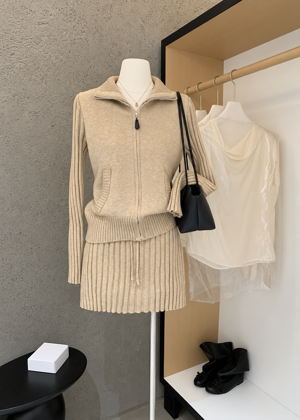 【 Pre-Order】Riley Zip Knit Set