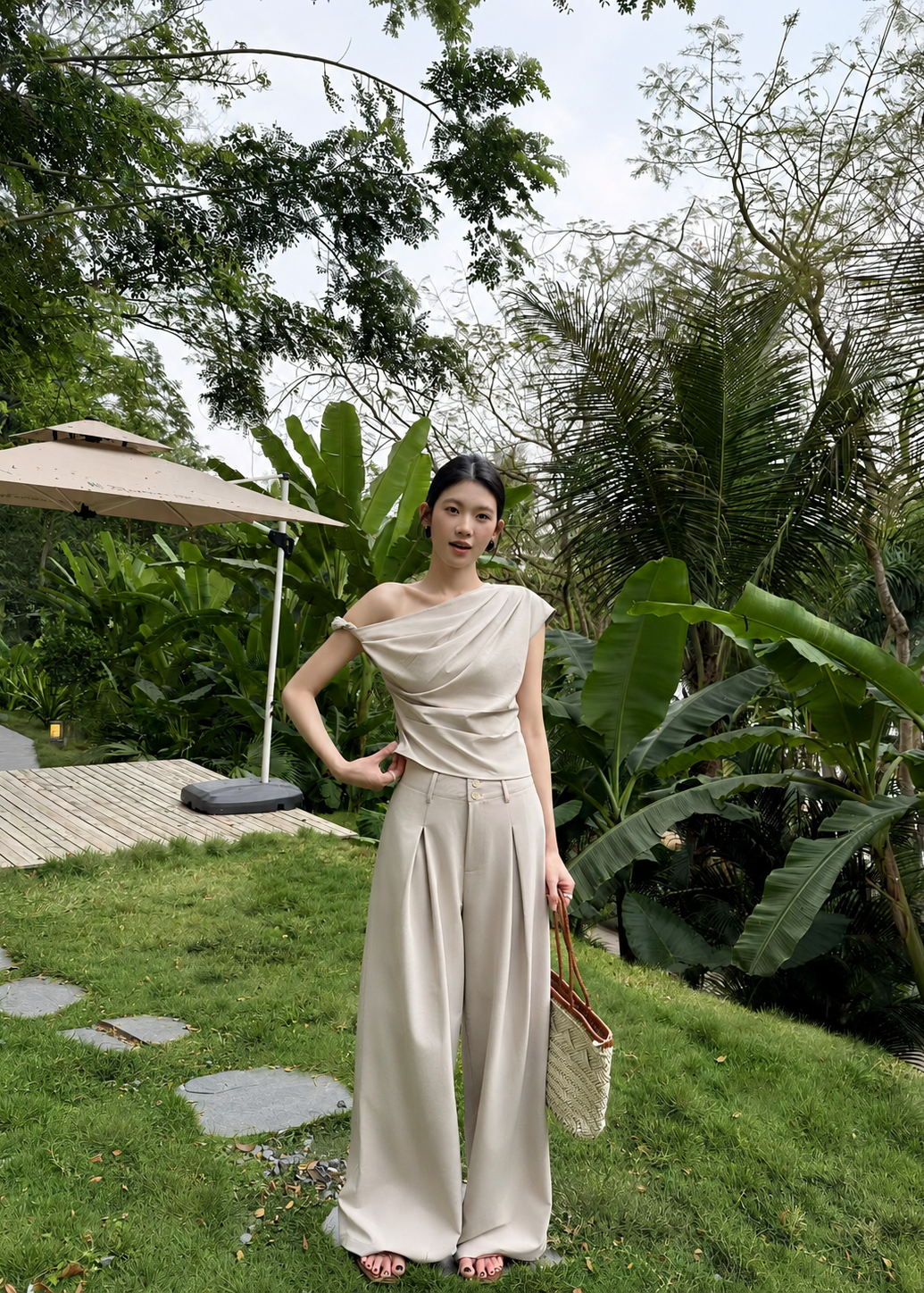 Sienna Drape Set - Khaki