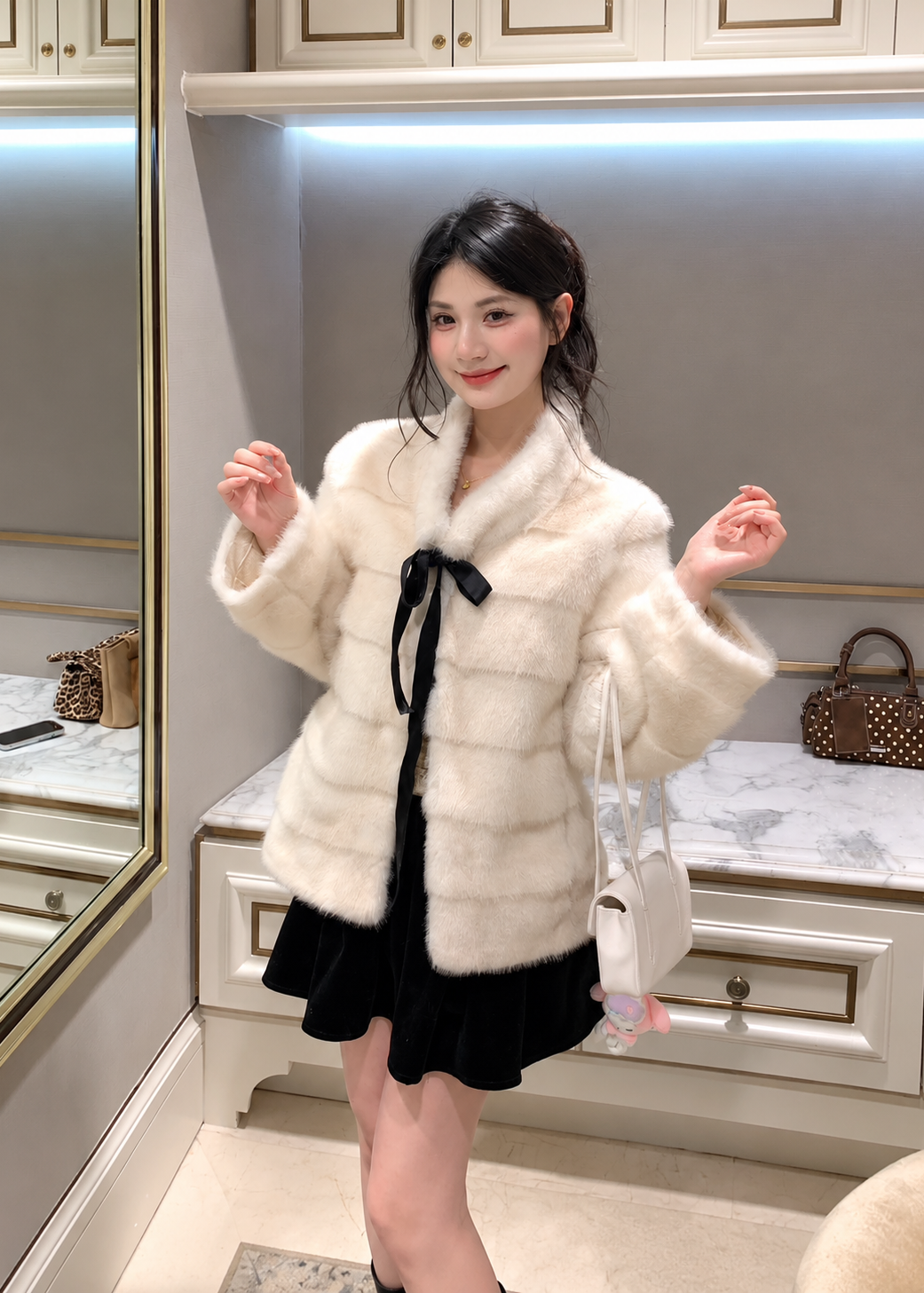 【 Pre-Order】Dolly Faux Fur Jacket