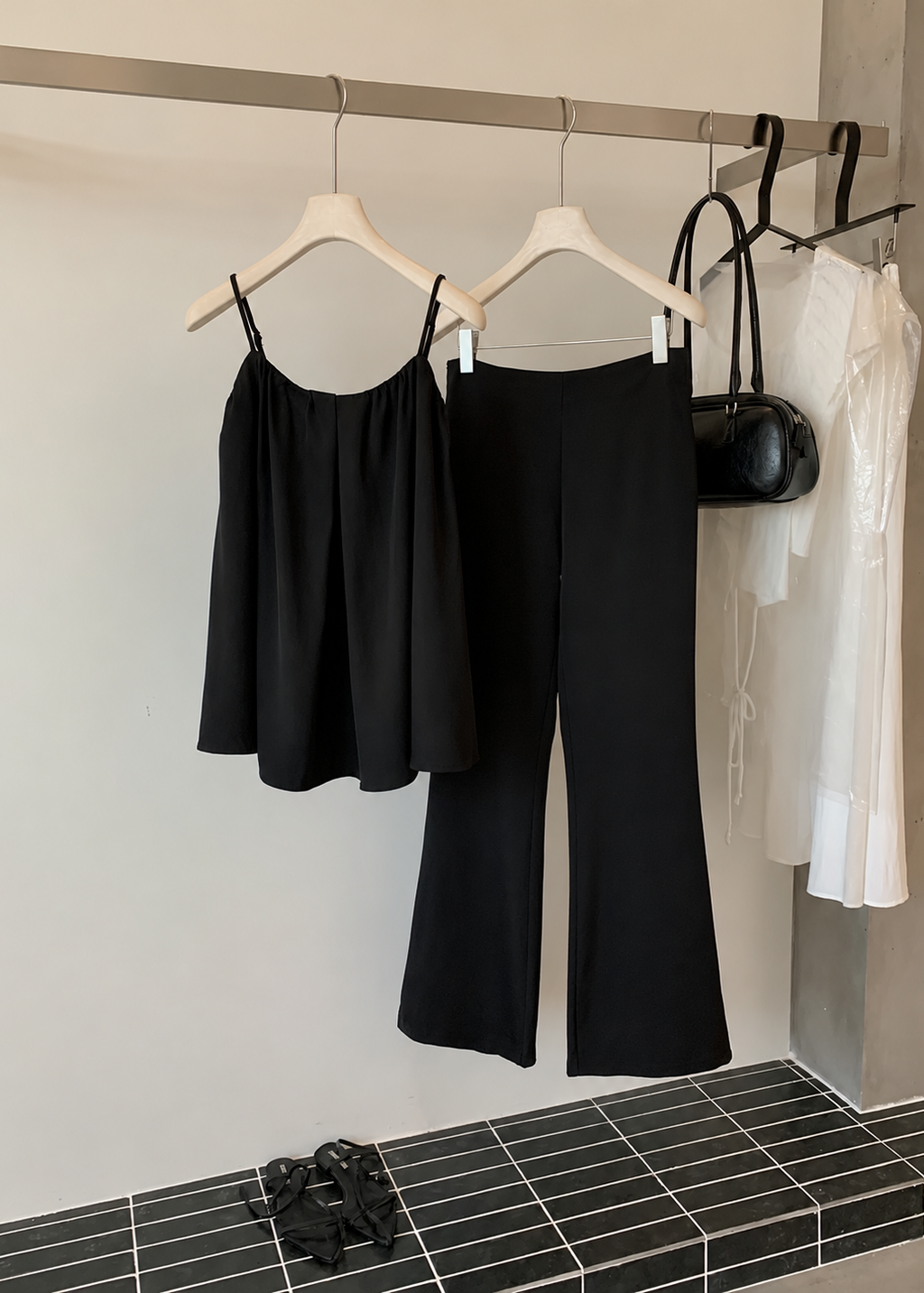 Cami Flare Set - Black