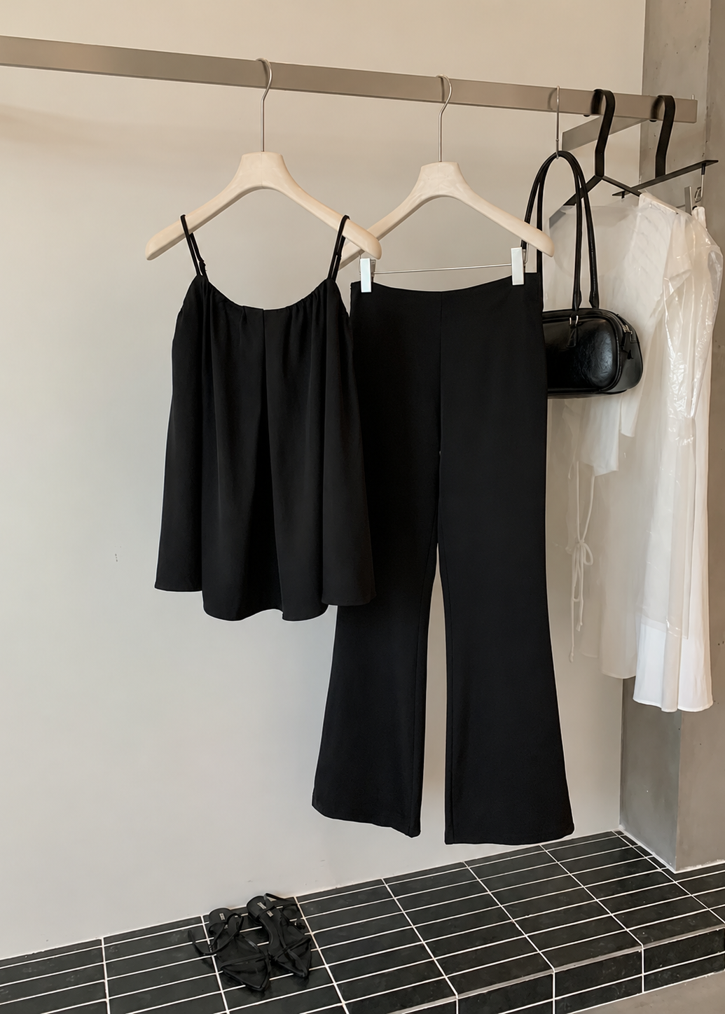 Cami Flare Set - Black