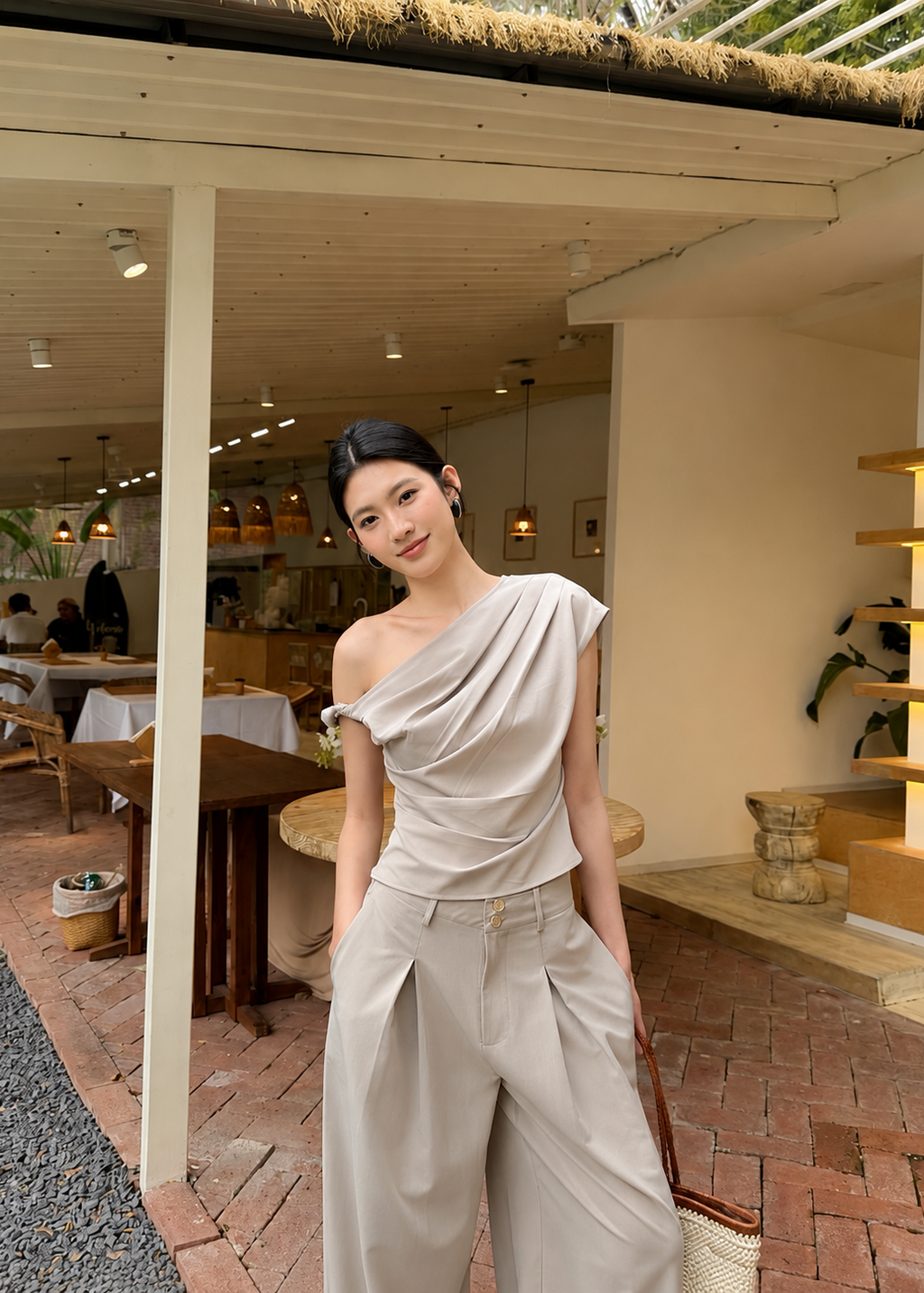 Sienna Drape Set - Khaki